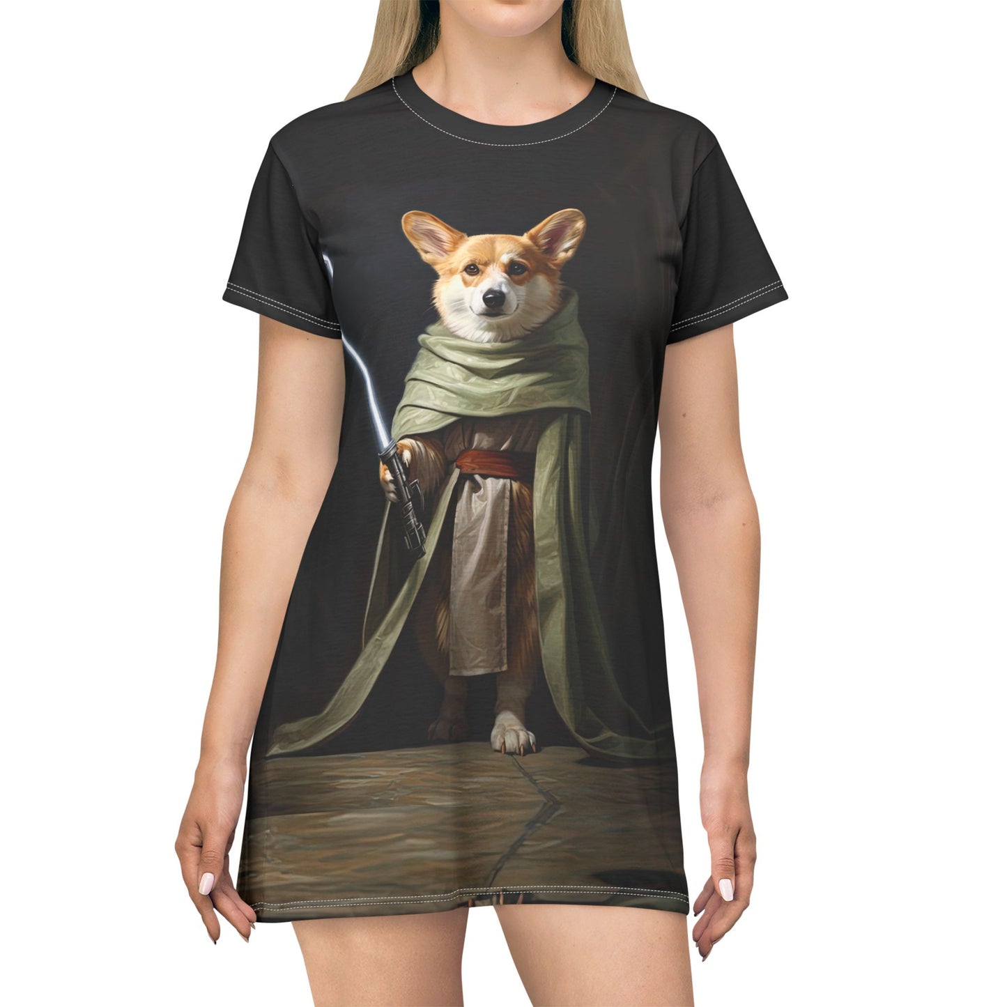 Jedi Corgi T-Dress