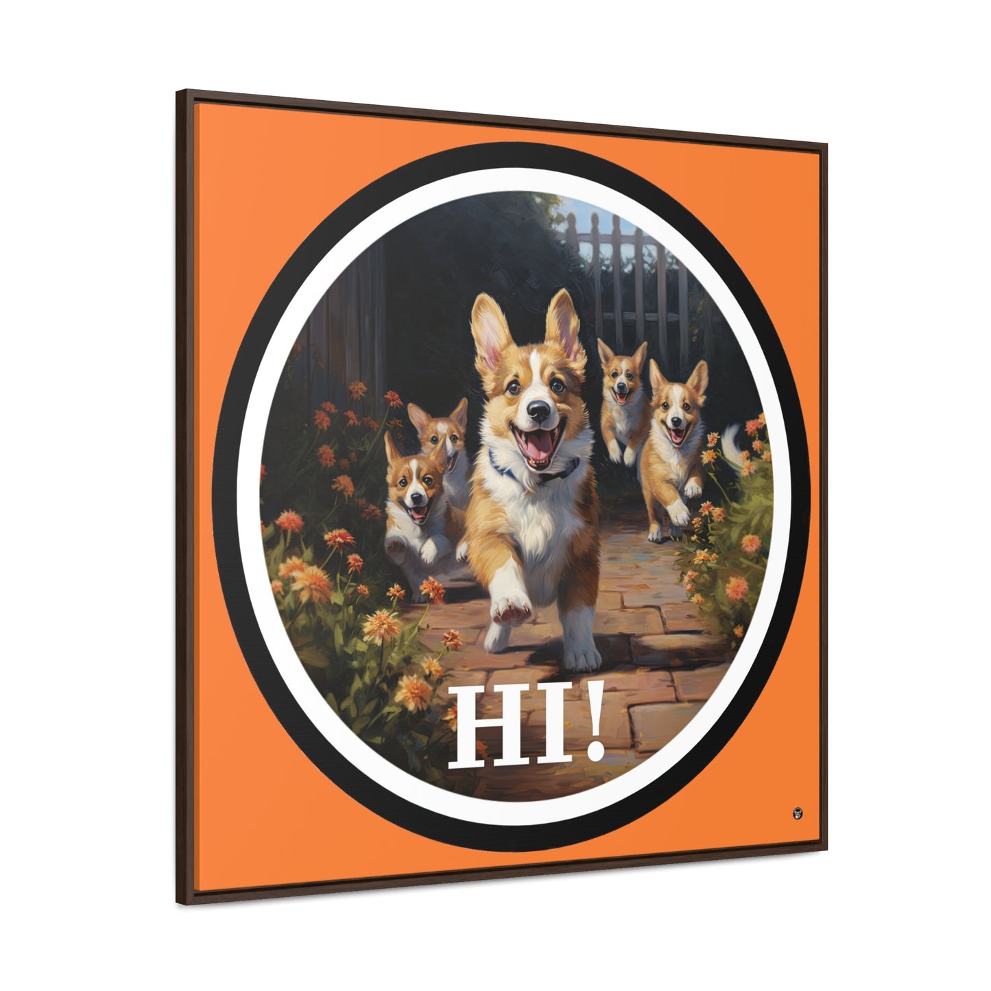 Hi! - Framed on Canvas