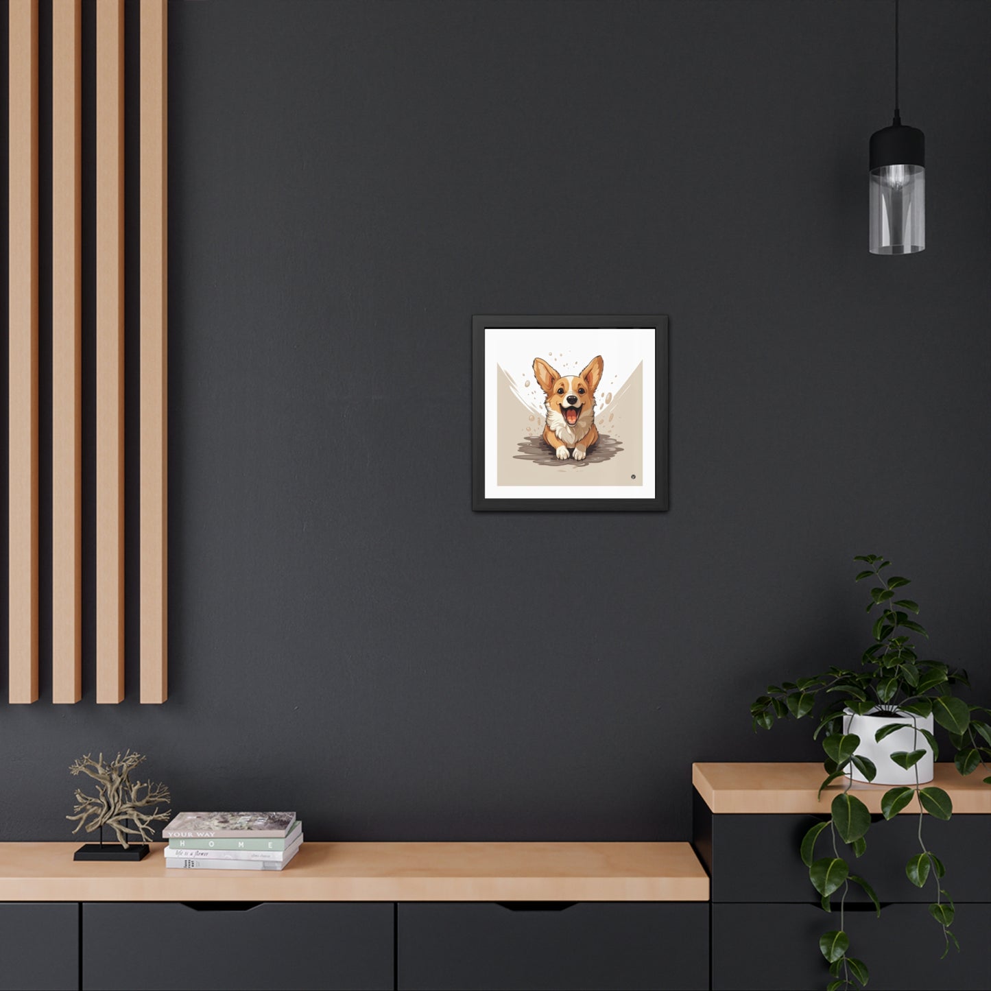 Impression encadrée : Mignonnerie de Corgi