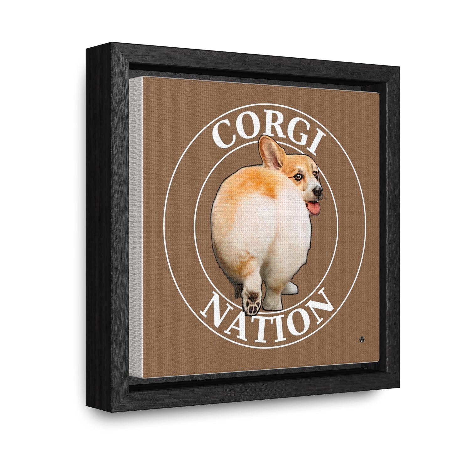 Corgi Nation - Framed on Canvas