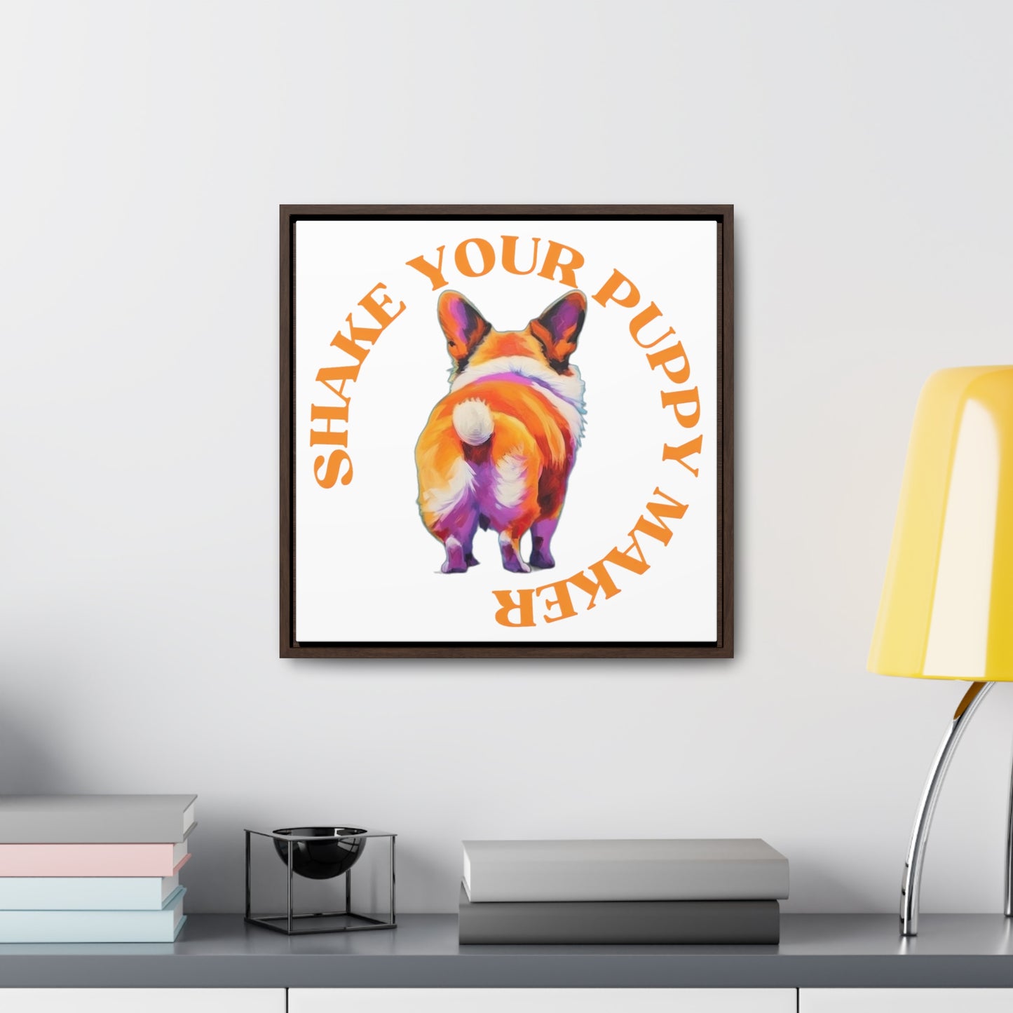 Shake Your Puppy Maker - Framed on Canvas