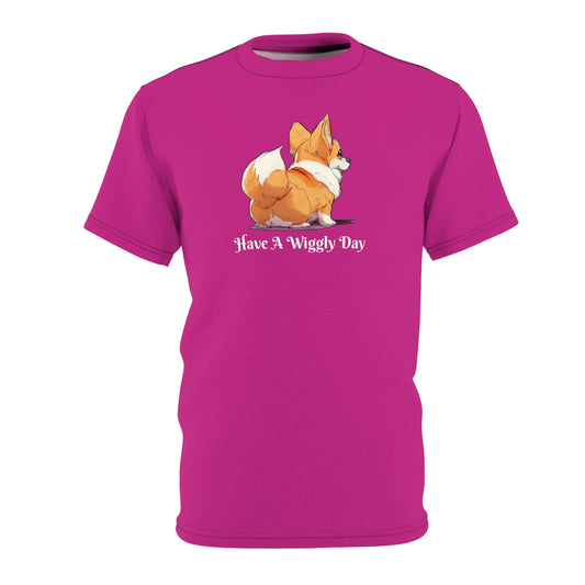 T-shirt rose "Have a Wiggly Day"
