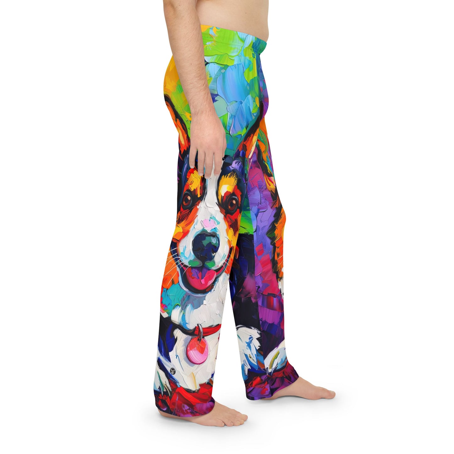 Colorful Corgi Men's Pajama Pants