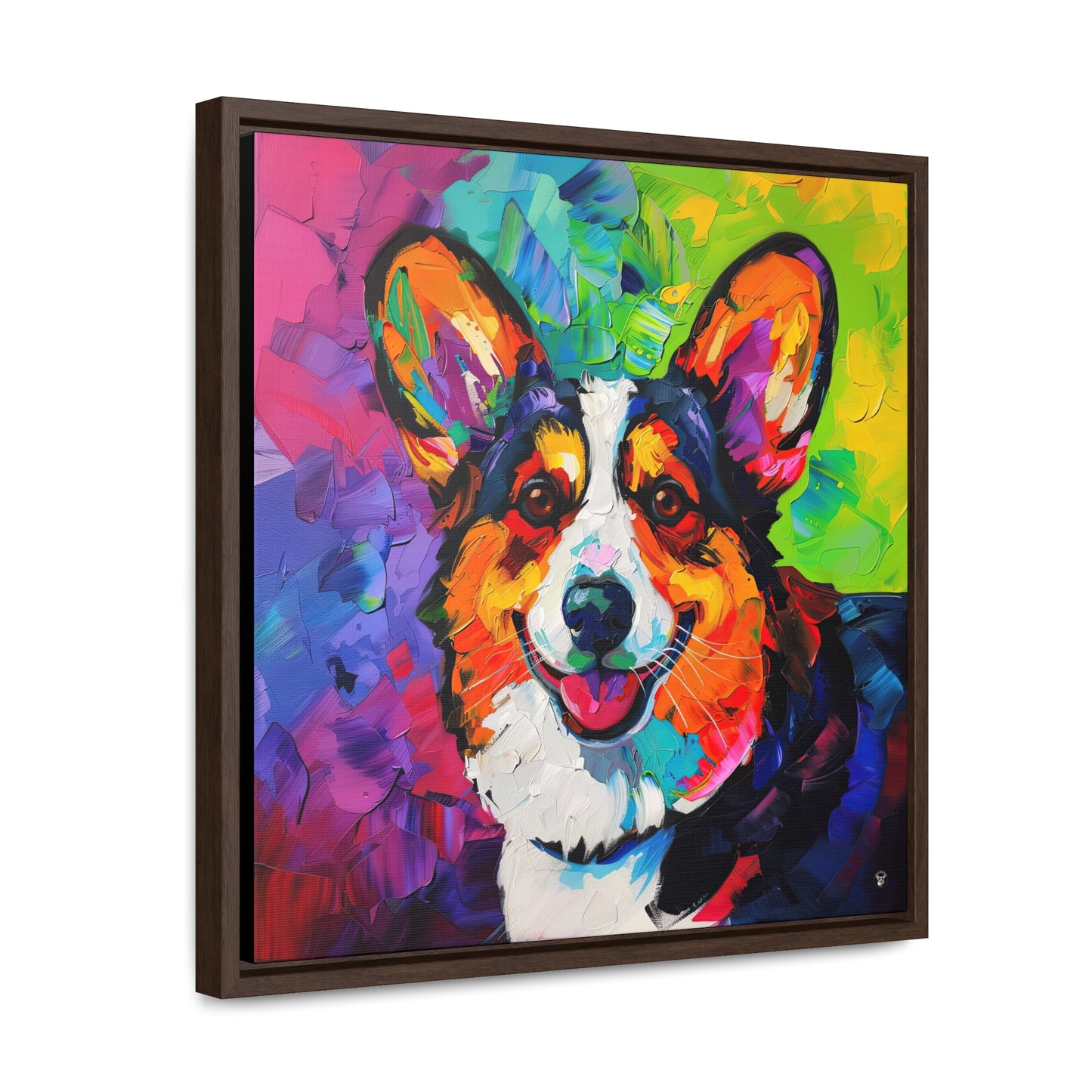 Colorful Cardigan - Framed on Canvas