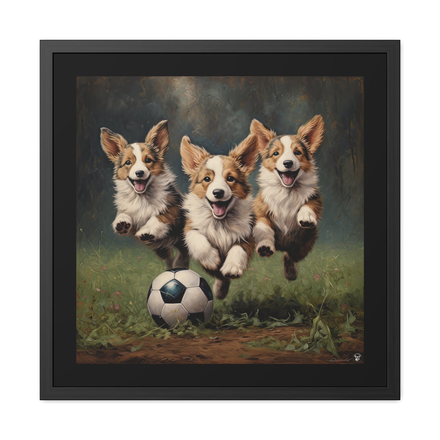 Impression encadrée Corgi Pitch