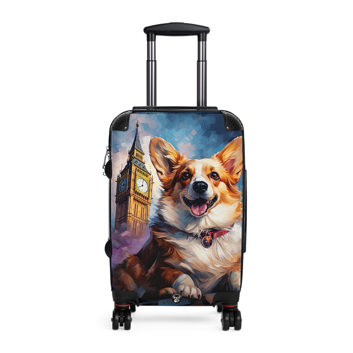 Corgi & Big Ben in London Travel Suitcases – British Theme Rolling Luggage
