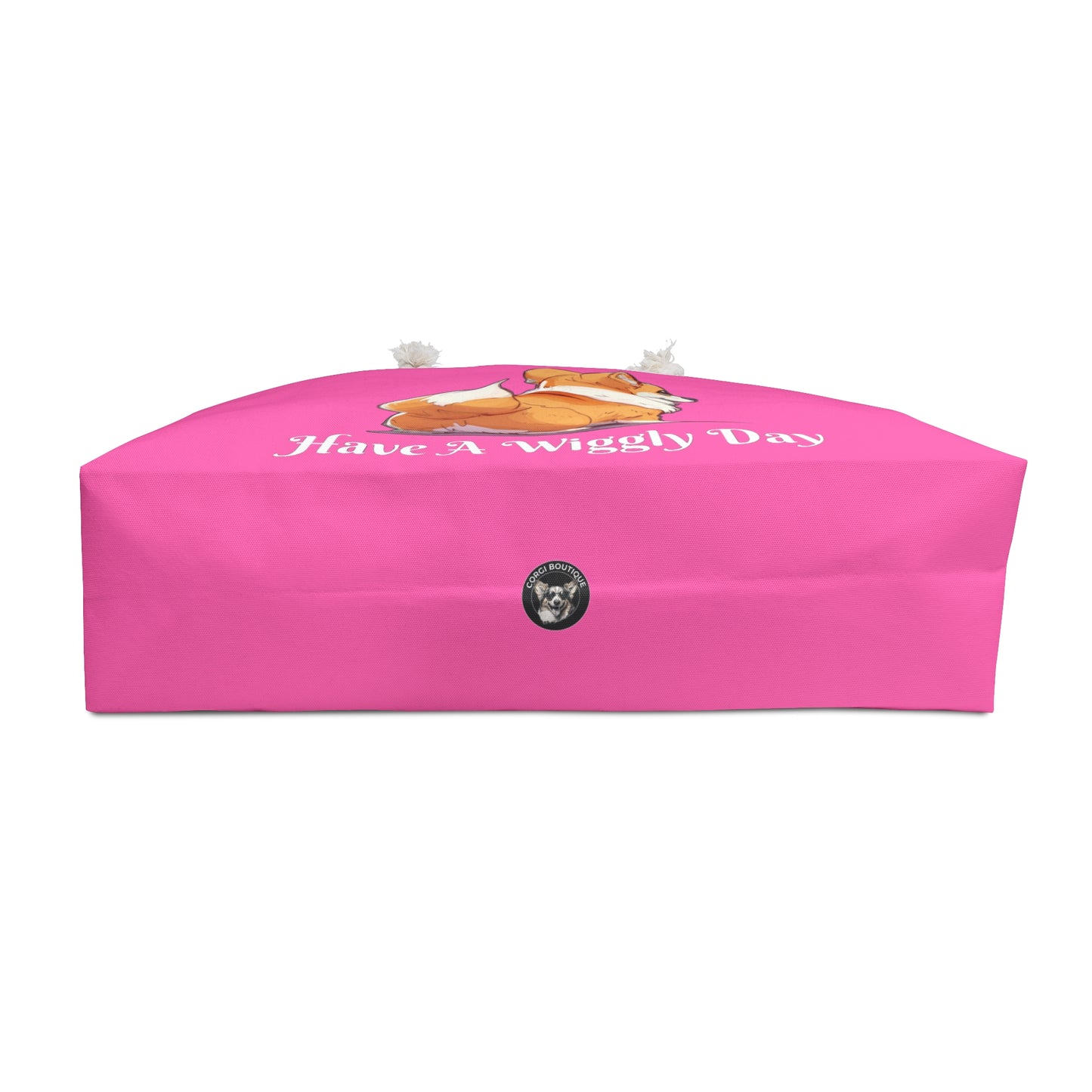 Have a Wiggly Day Weekender Beach Bag – Pink Corgi Travel Tote
