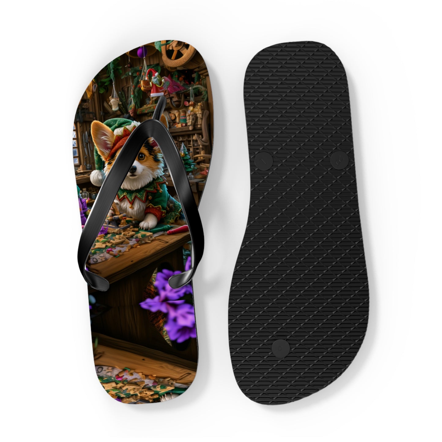 Santa's Little Helper Flip-Flops