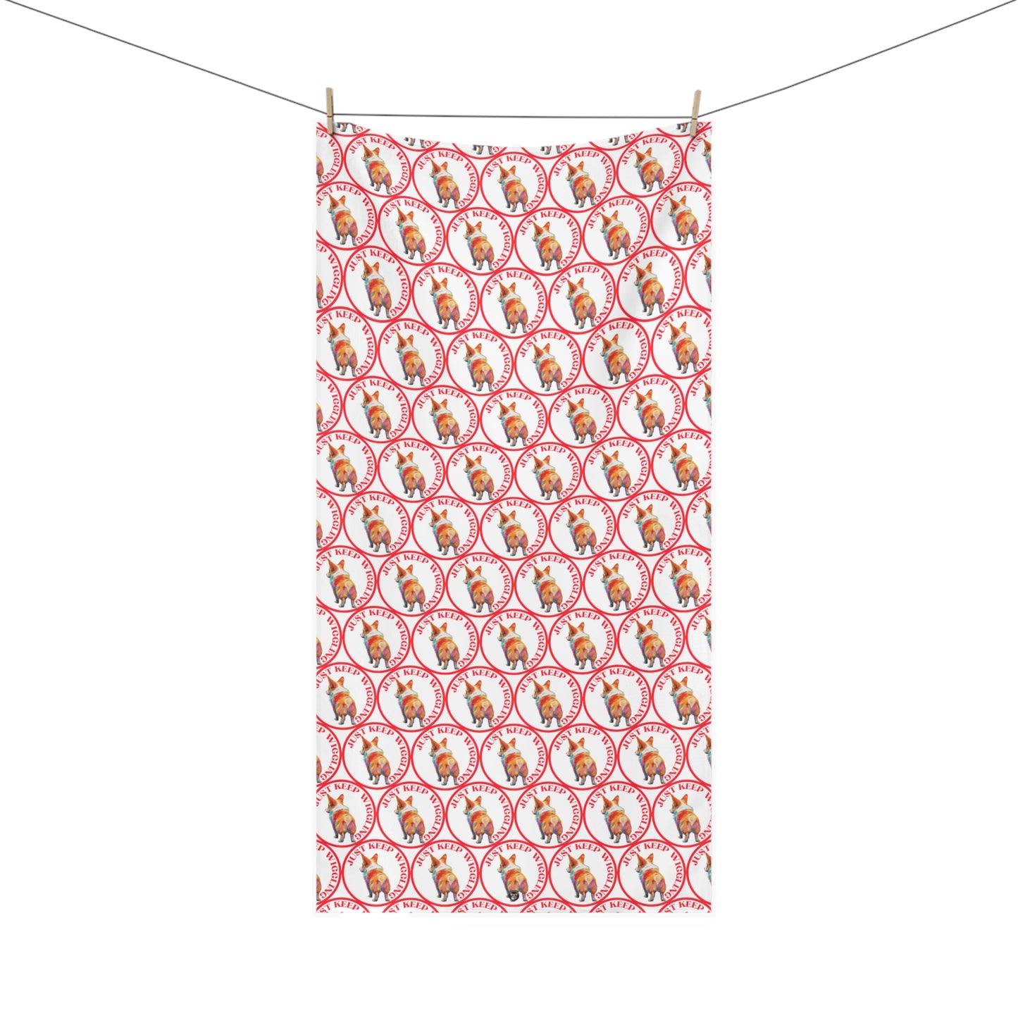 Just Keep Wiggling Mosaic - Bath Towel
