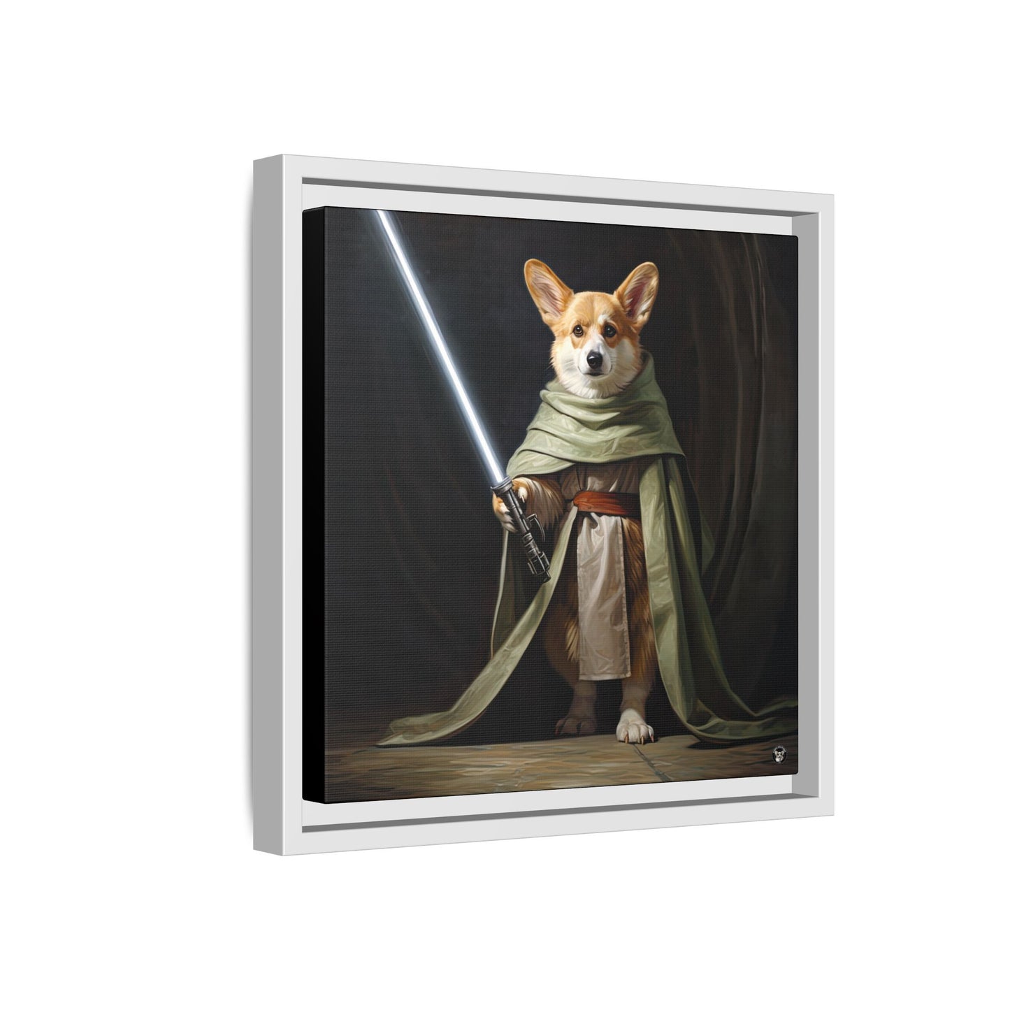 Jedi Corgi on Canvas