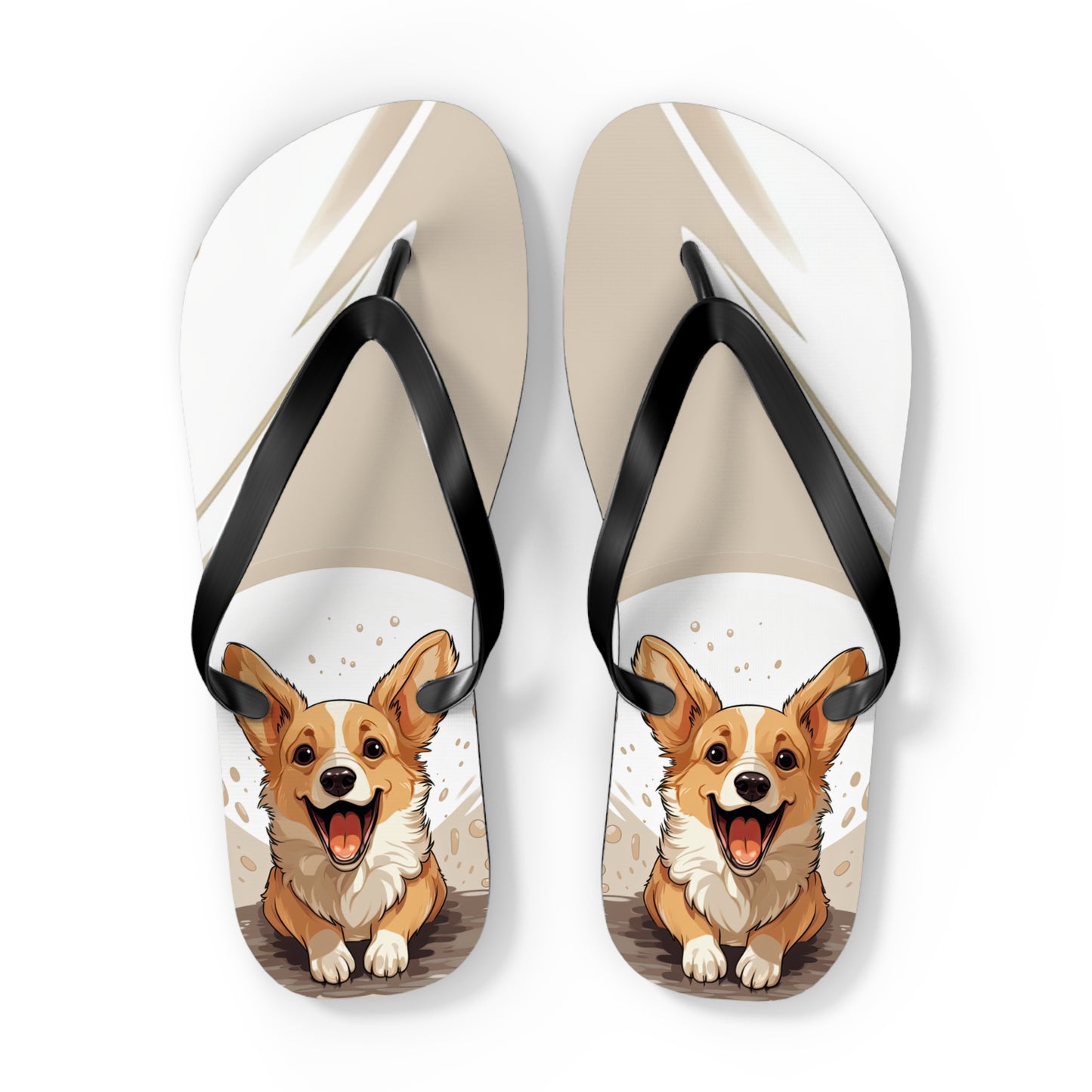 Corgi Cuteness Flip-Flops