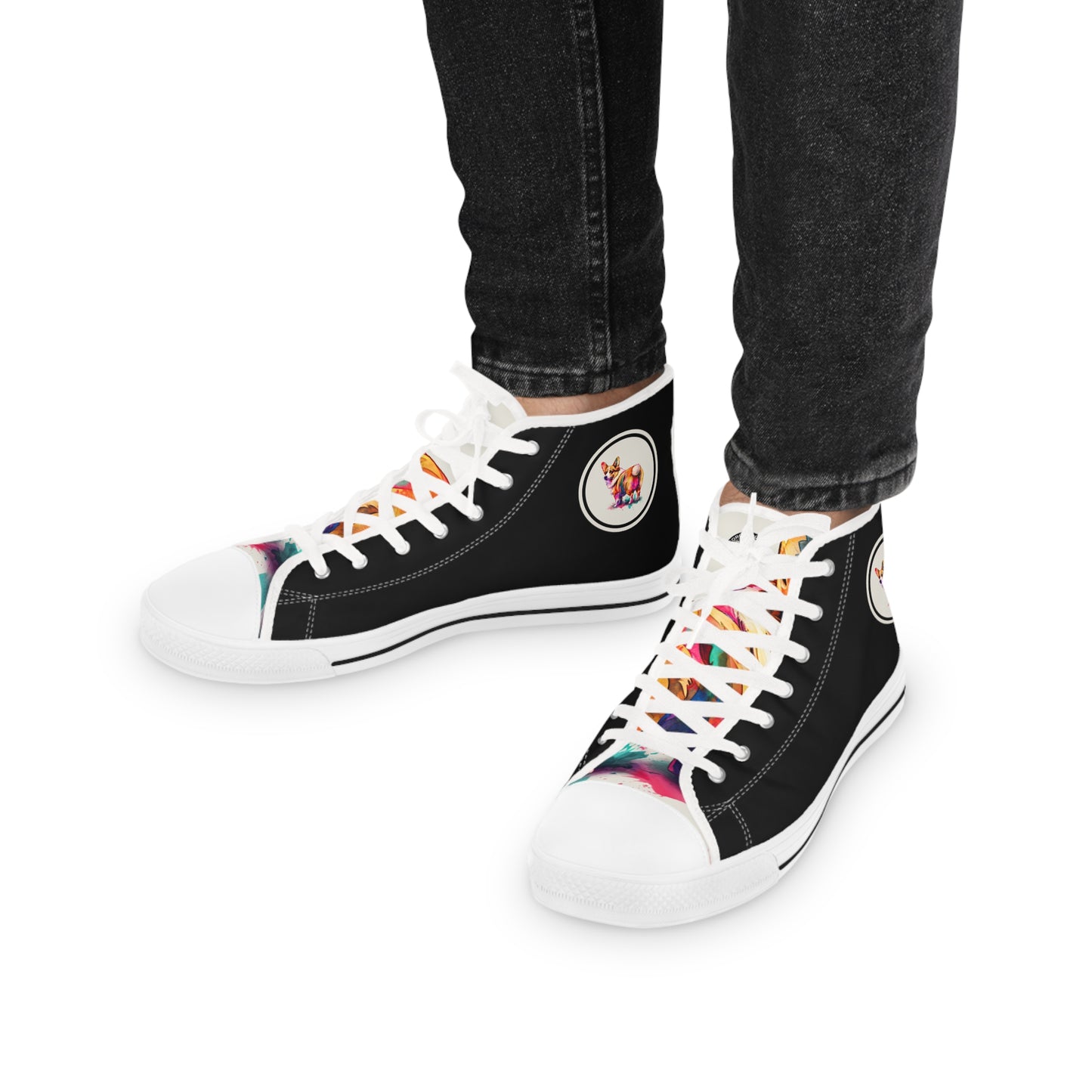 The Observer - Men's High Top Sneakers