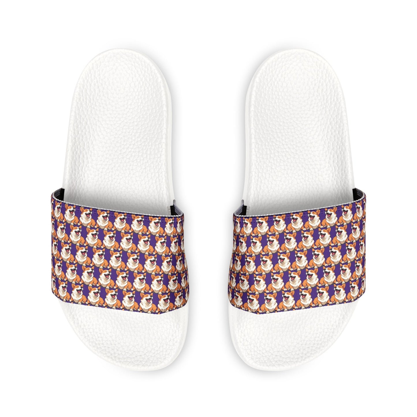 Comical Corgi Mosaic - Women's Slide Sandals