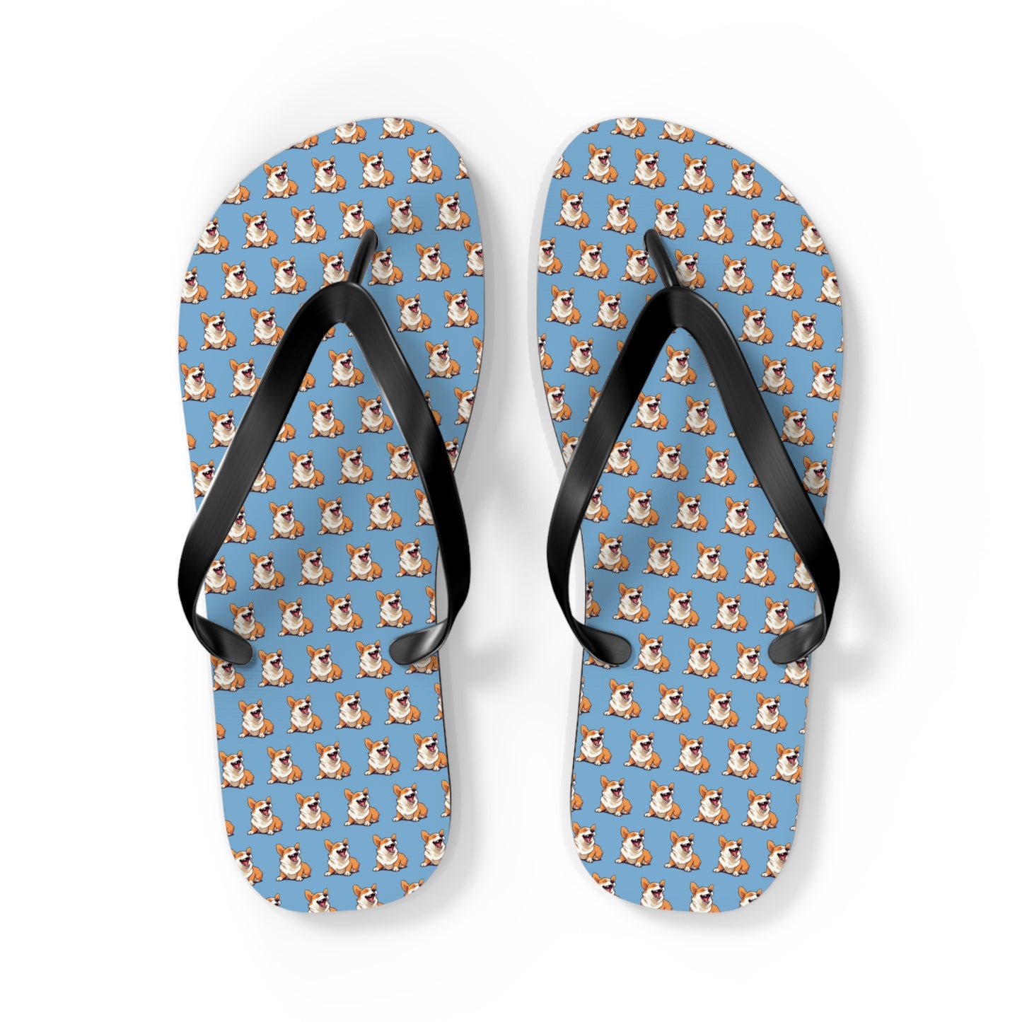 Comical Mosaic Flip-Flops