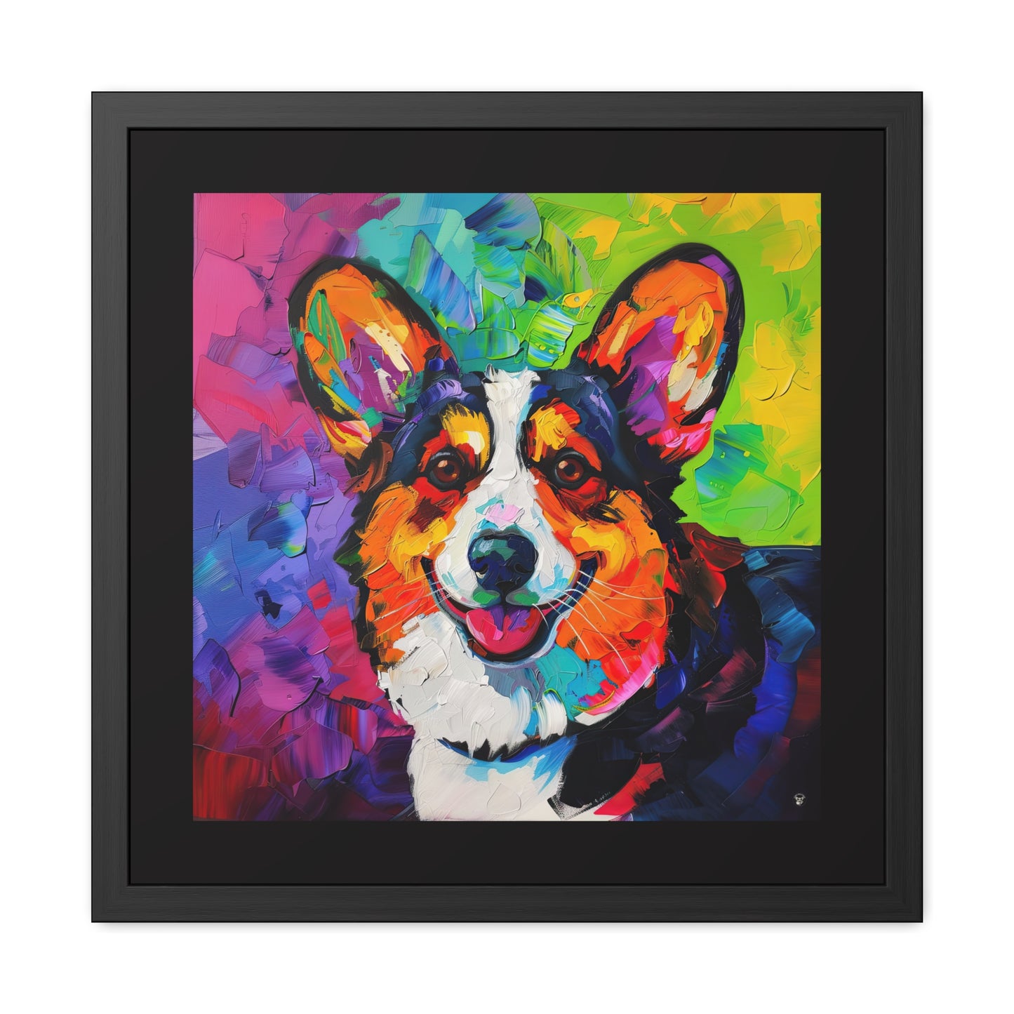 Color Me Corgi Framed Print