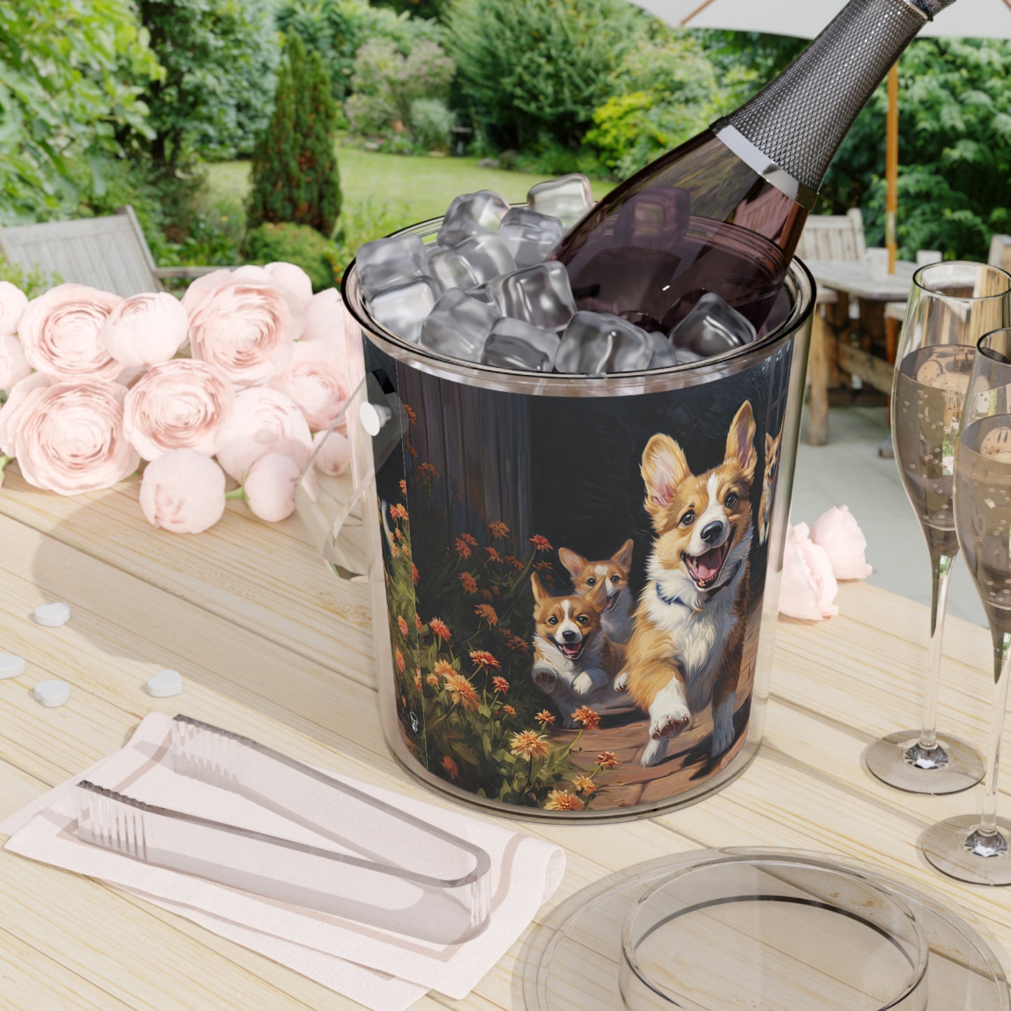 Welcome Home - Ice Bucket with Tongs