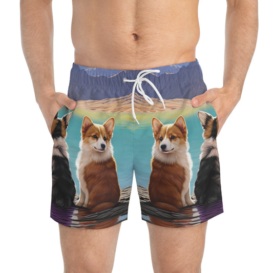 Corgi Lake Swim Trunks
