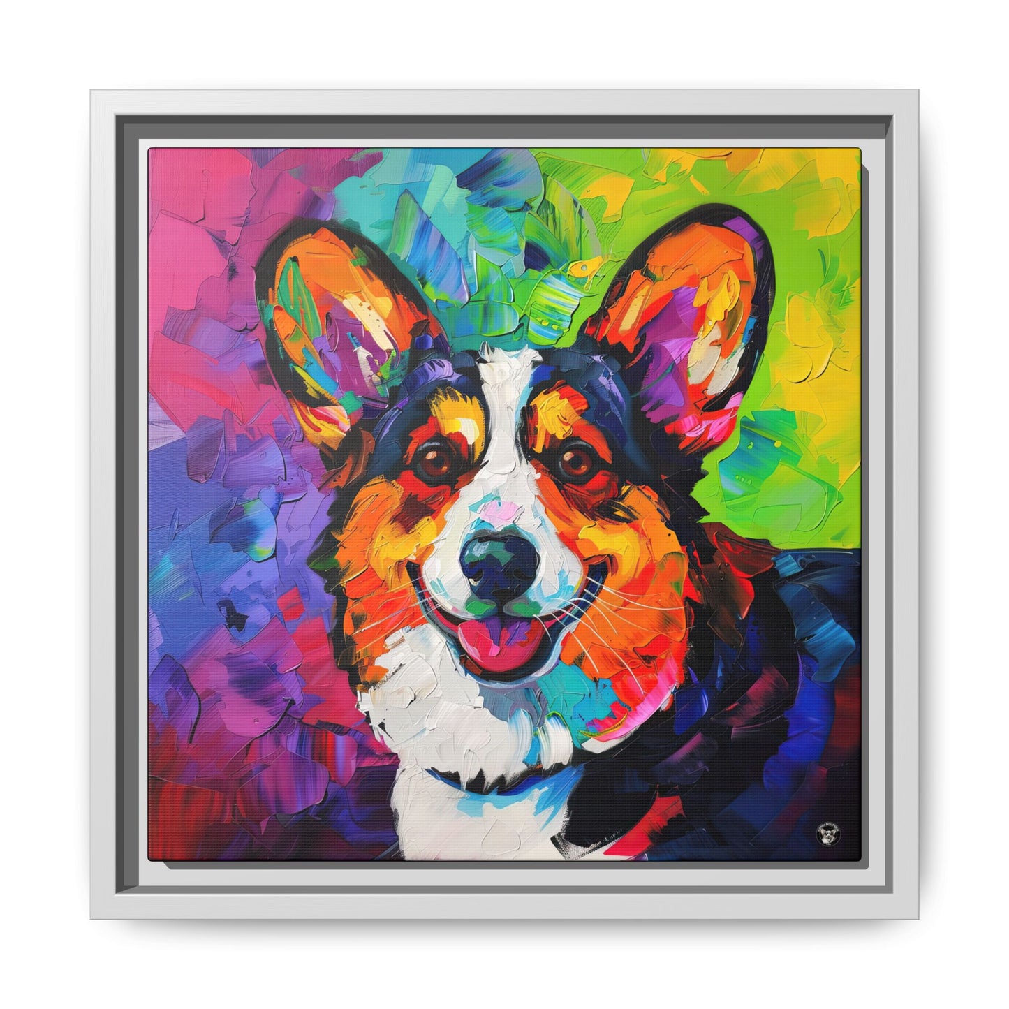 Color Me Corgi on Canvas