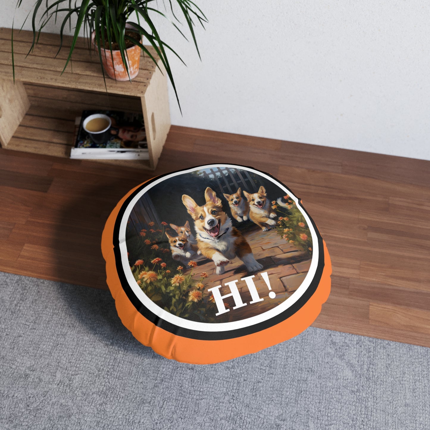 Hi! - Floor Pillow
