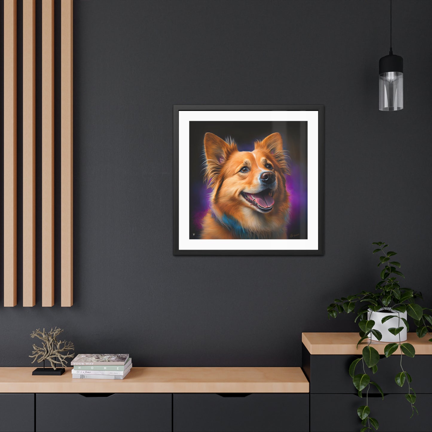 Golden Corgi - Framed Print