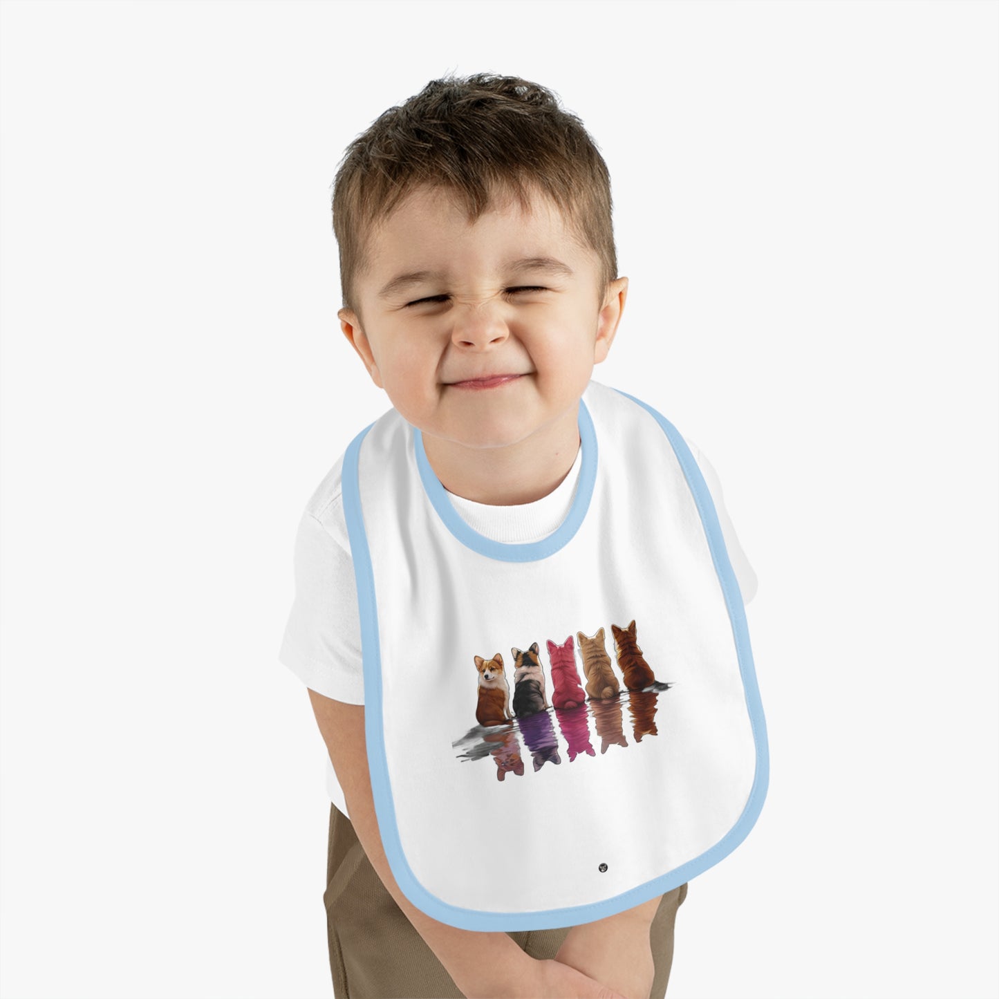 Corgi Reflection - Baby Bib