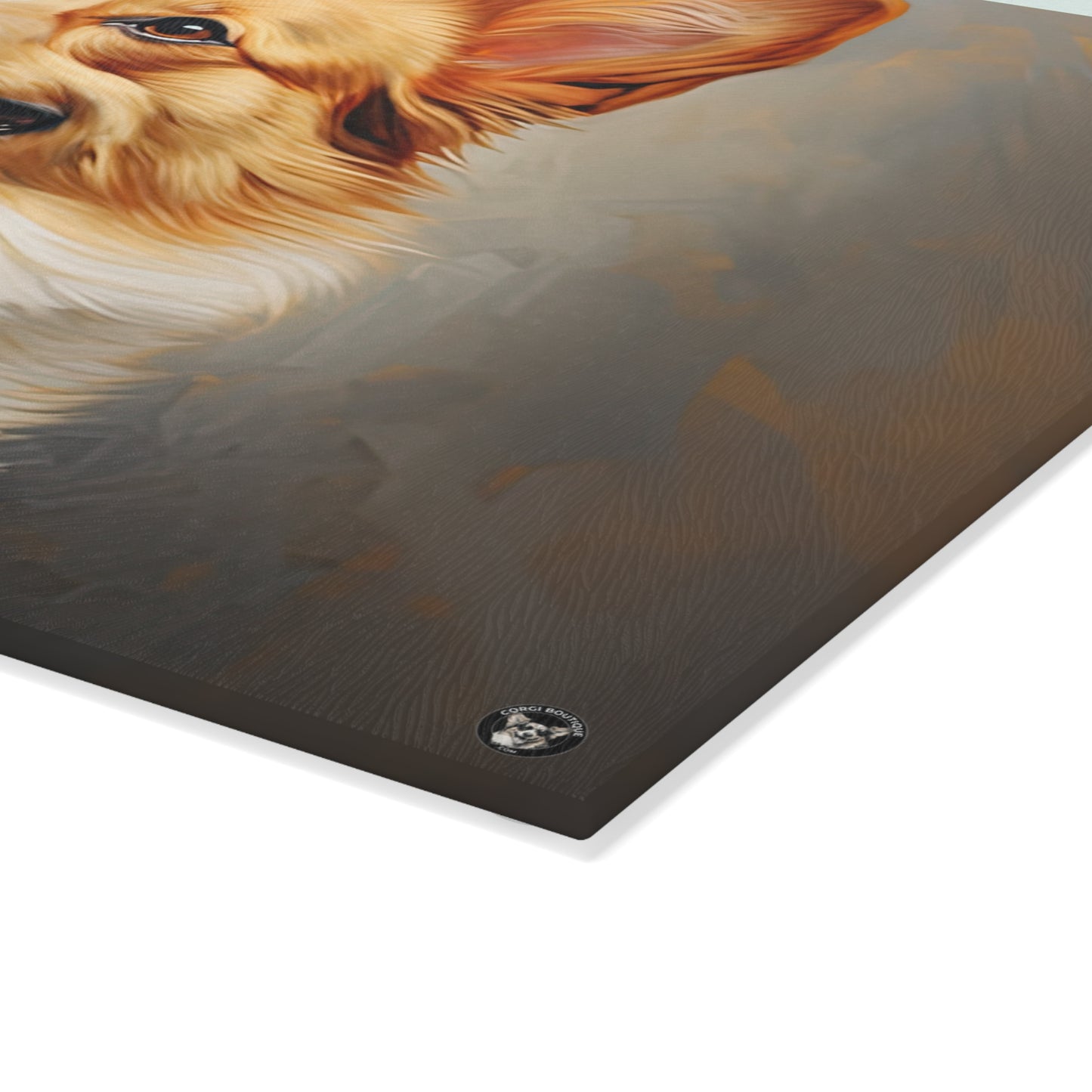 Pembroke Portrait - Glass Cutting Board