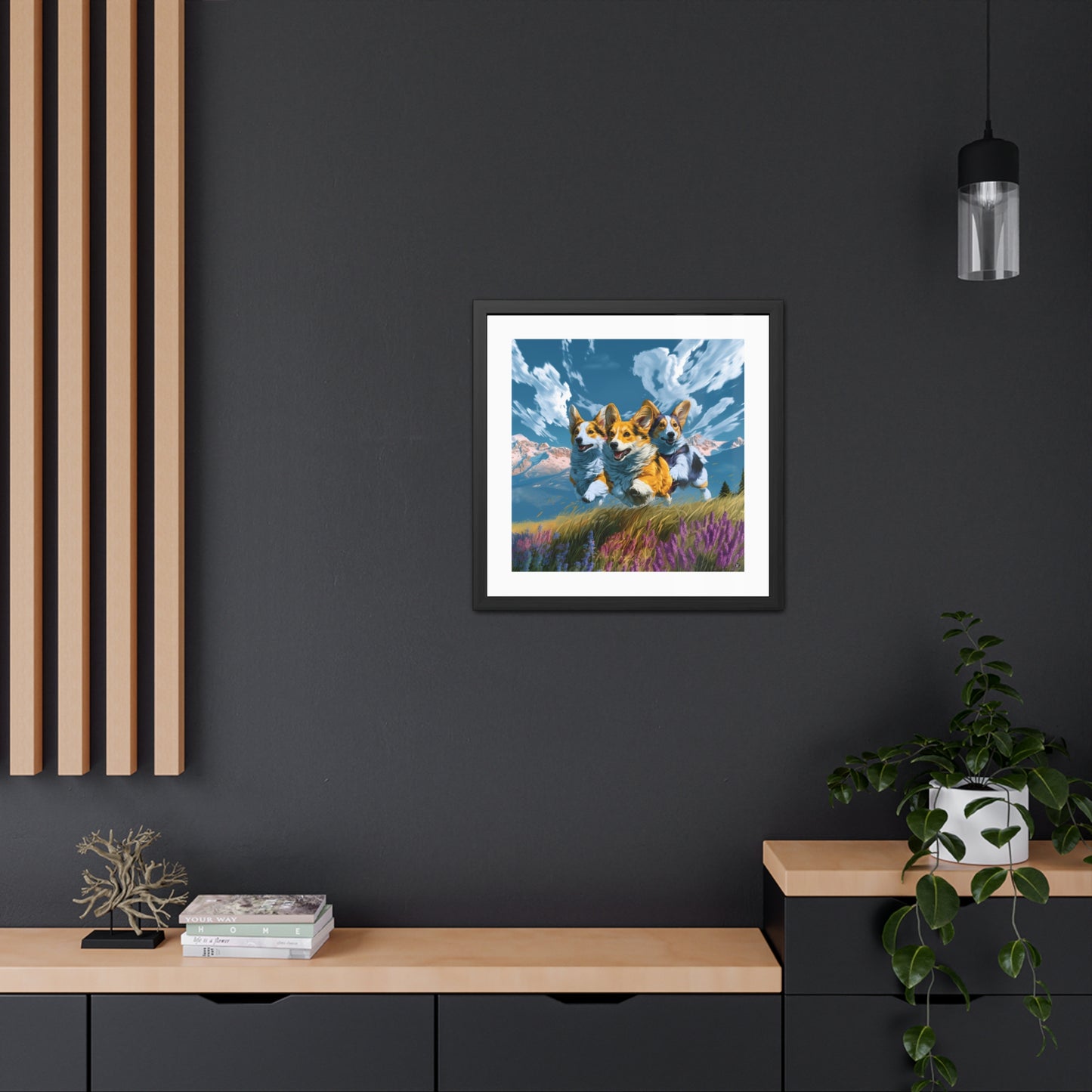 Corgi Racers Framed Print