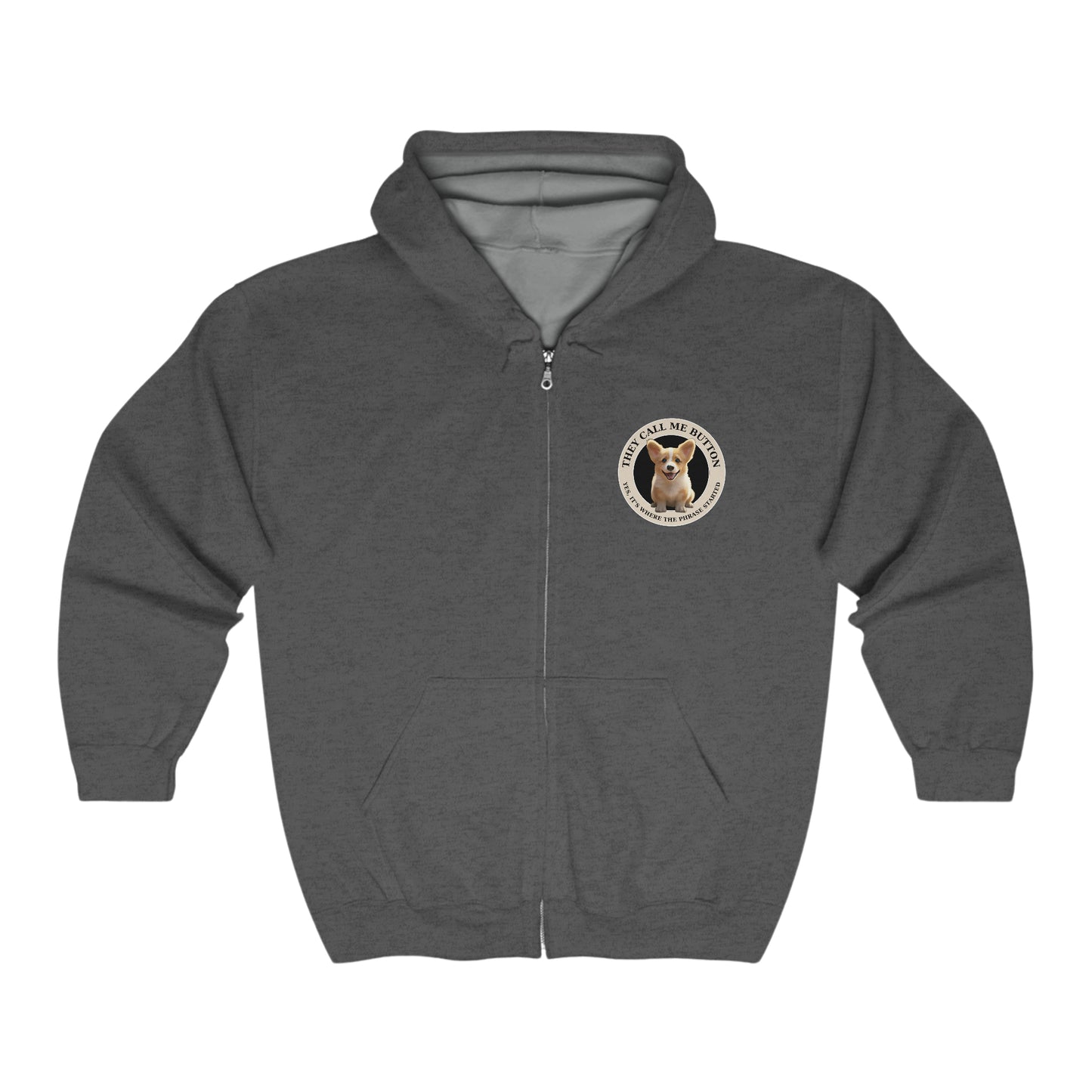 Cute as a Button - Zip Hoodie