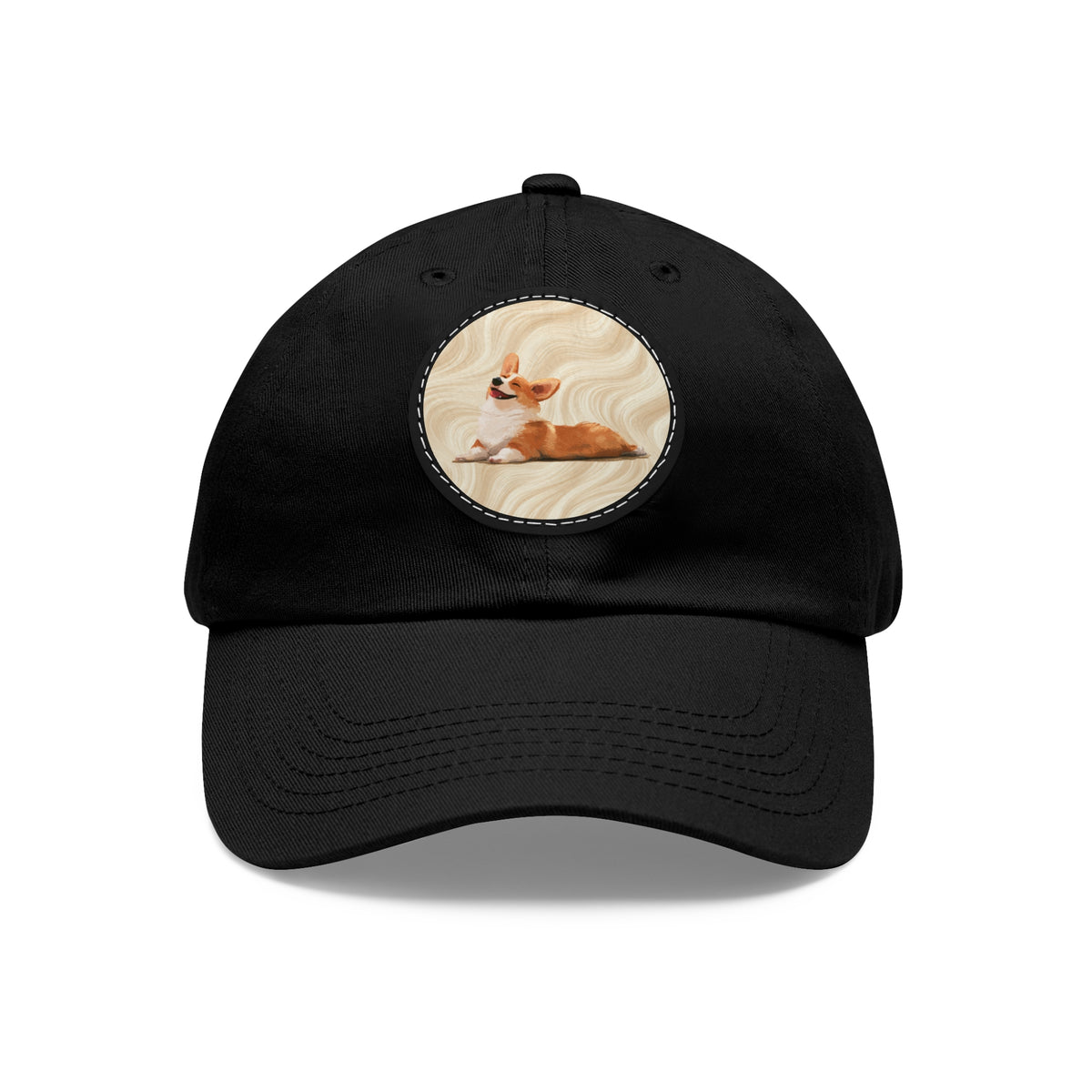 Giddy Sploot Rich Creamy Champagne Corgi Baseball Cap