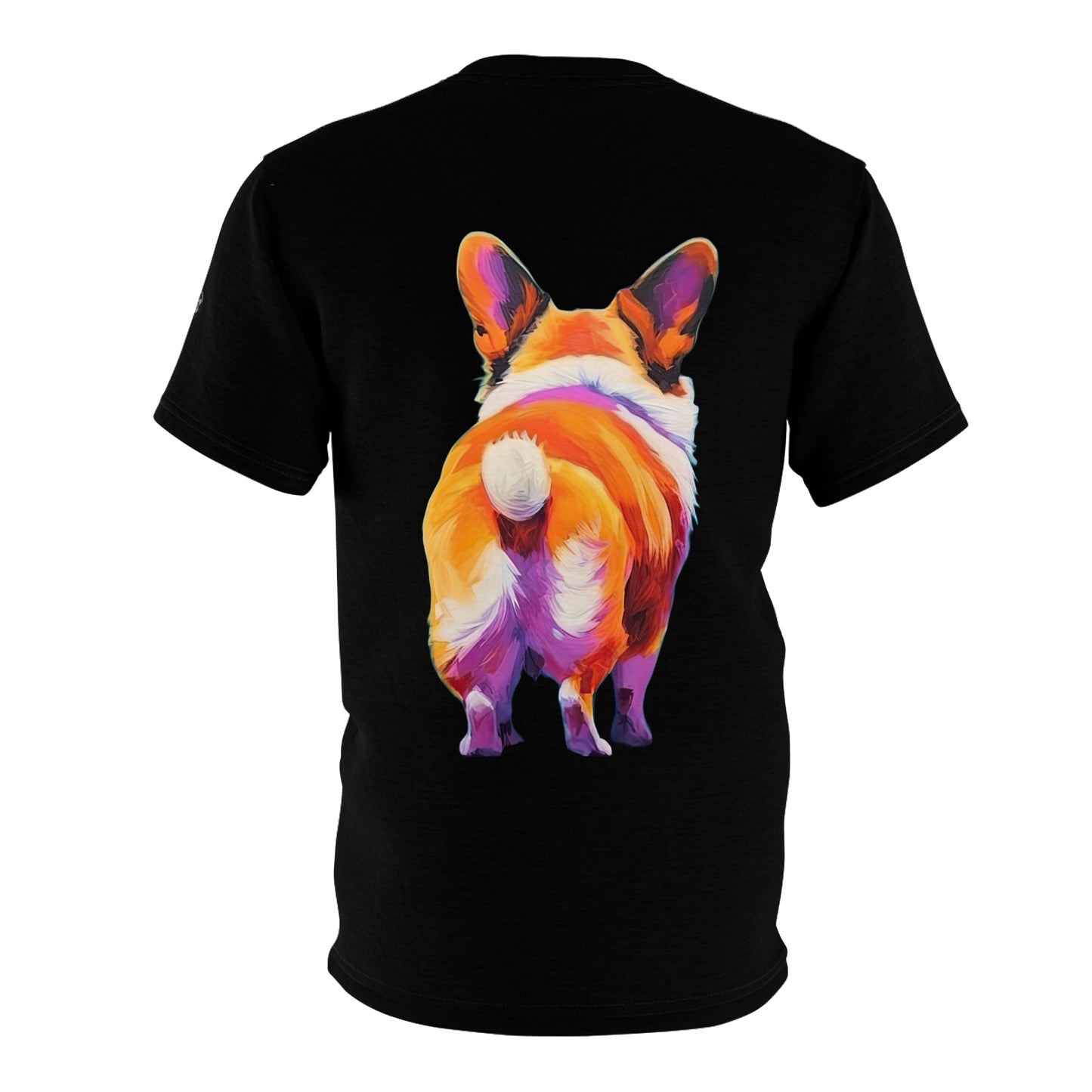 Corgi Butt Bold Tee in Black