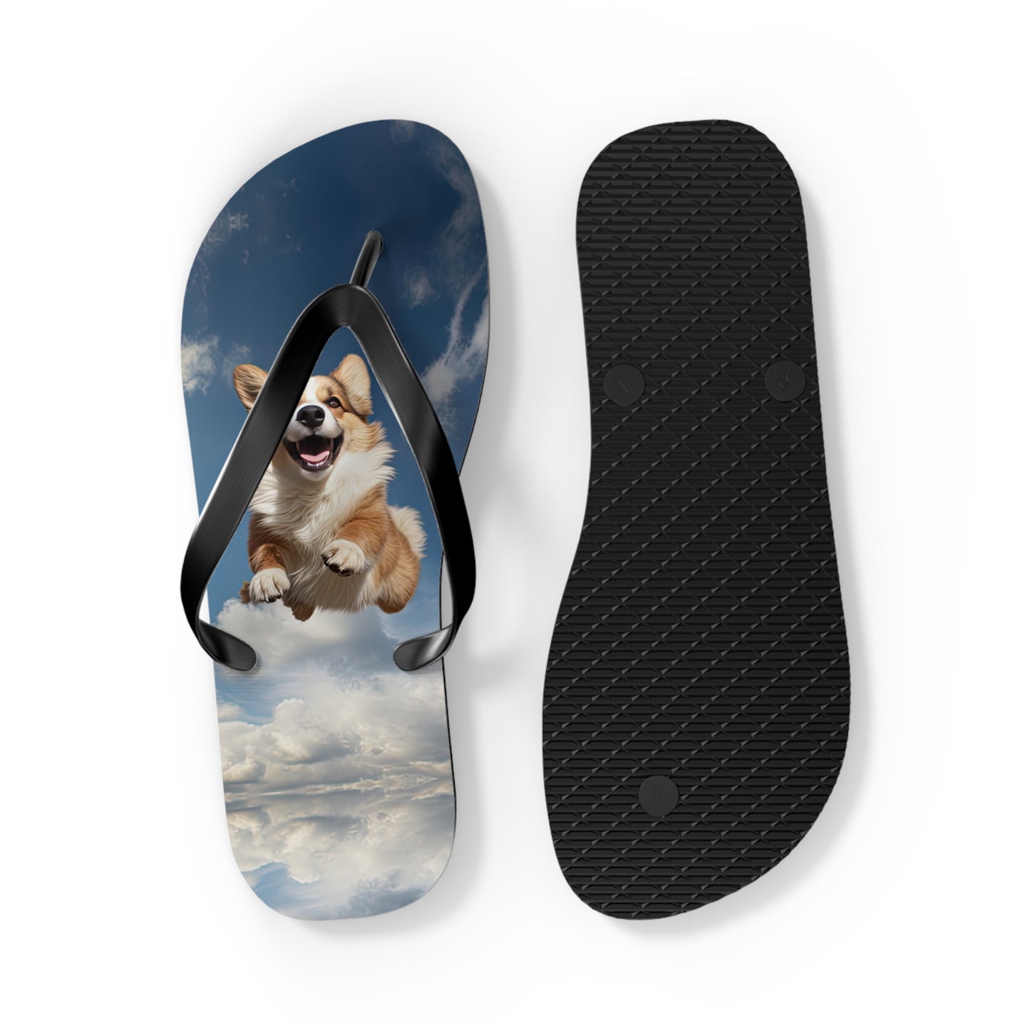 Super Corgi Flip-Flops