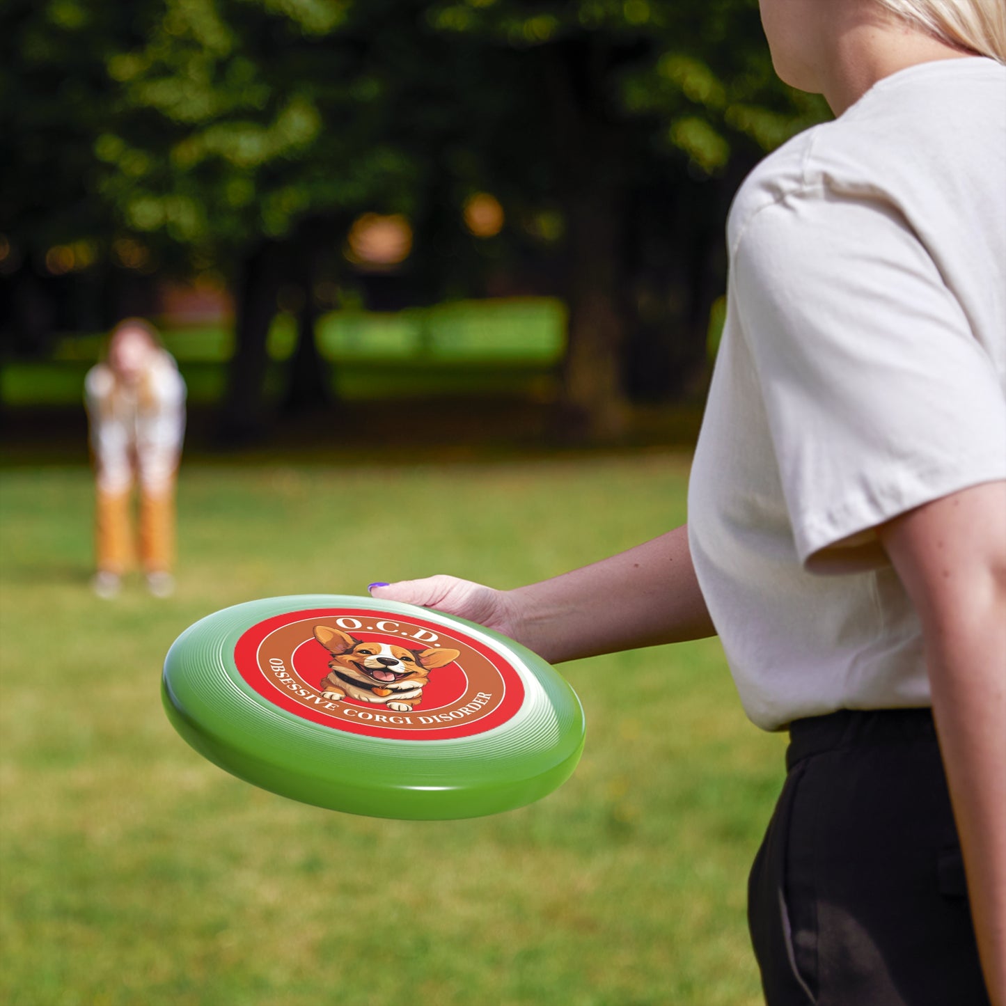O.C.D. Obsessive Corgi Disorder - Wham-O Frisbee