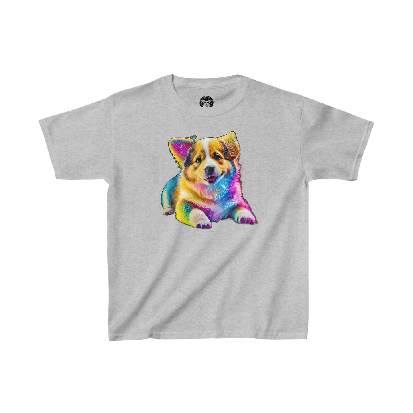 Colorful Corgi - Kids Heavy Cotton Tee