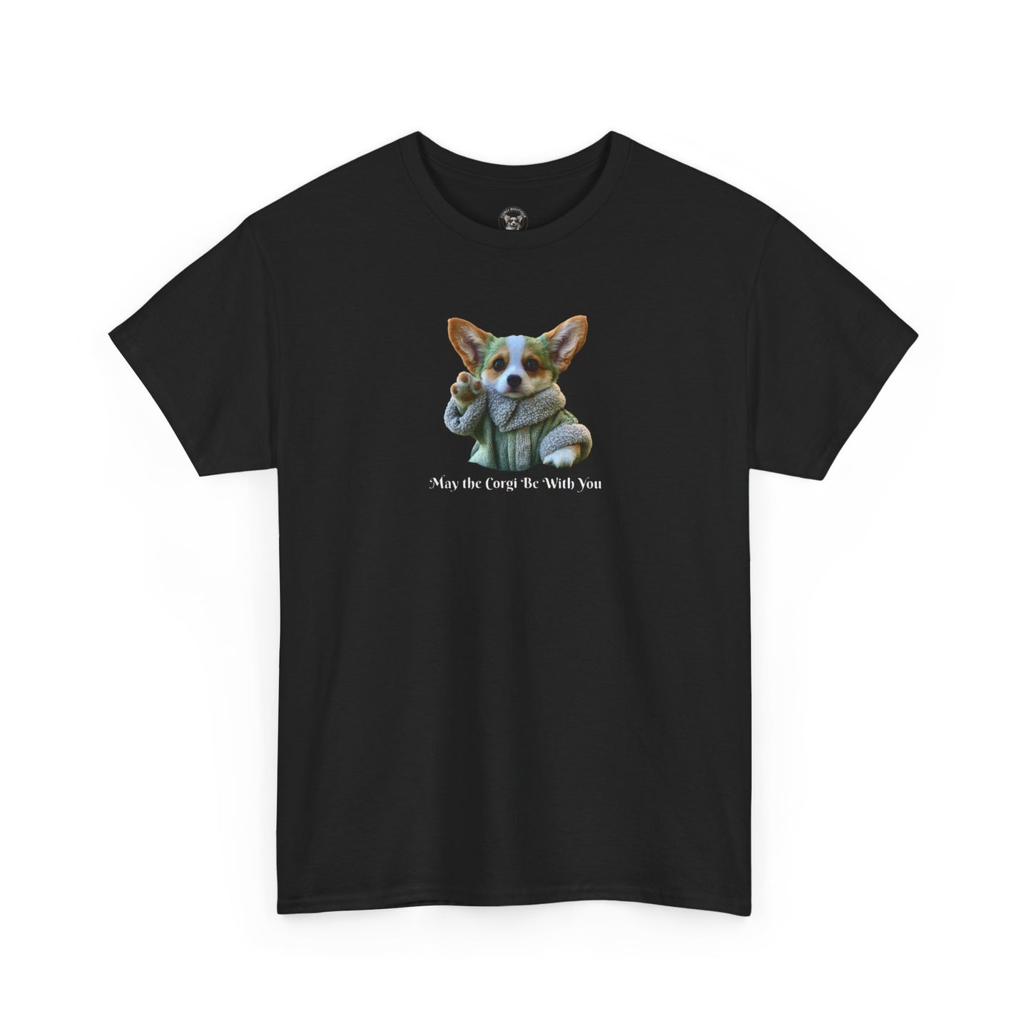 May the Corgi Be With You Graphic Tee - Your Favorite Baby Corgi Warrior In Training