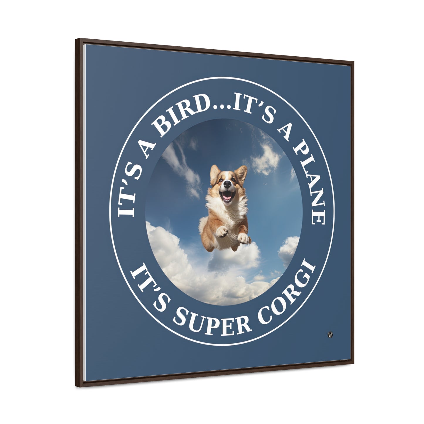 Super Corgi - Framed on Canvas