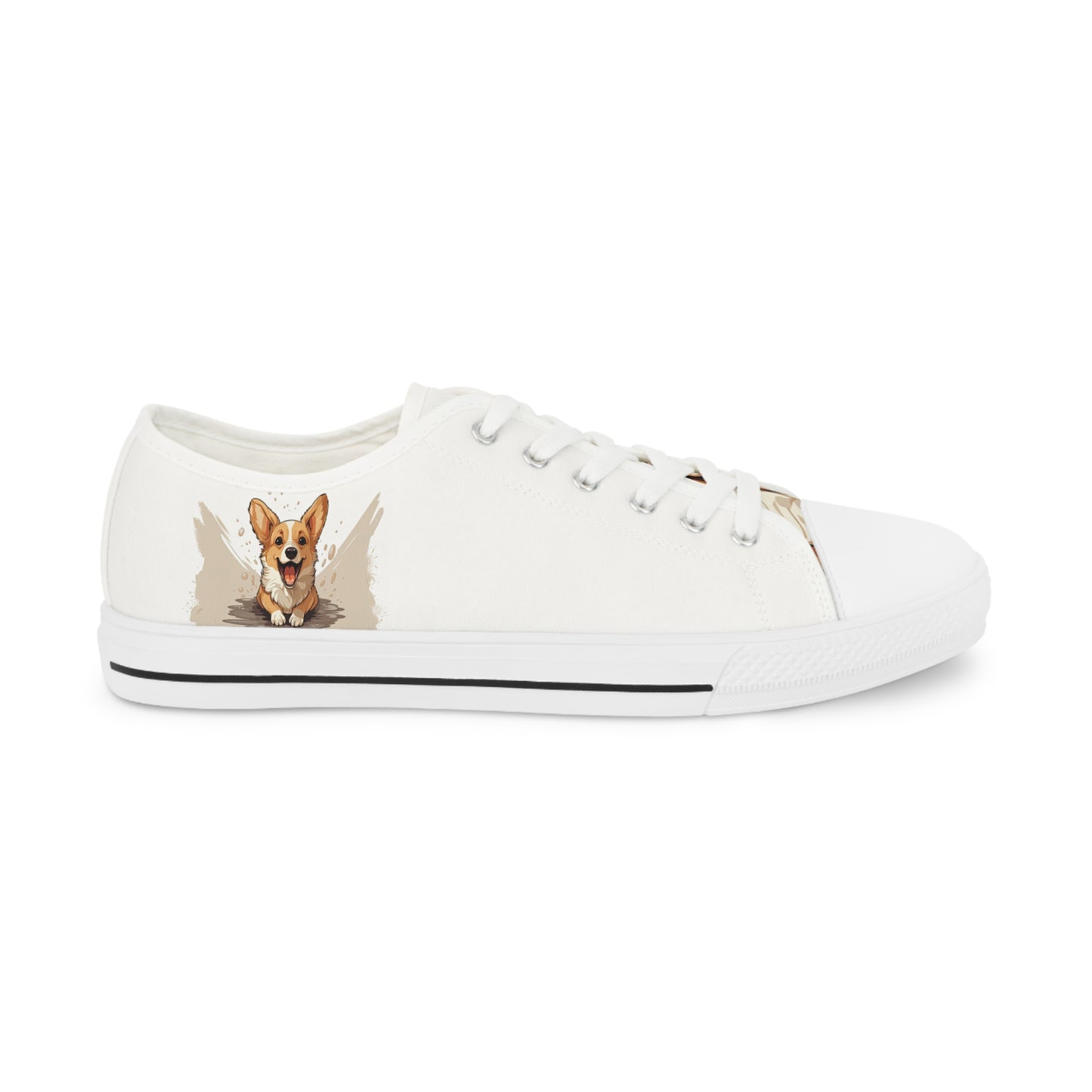 Corgi Cuteness - Men's Low Top Sneakers