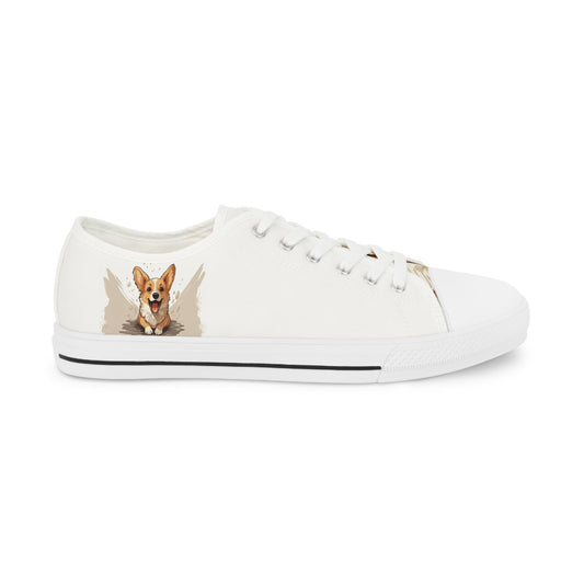 Corgi Cuteness - Men's Low Top Sneakers