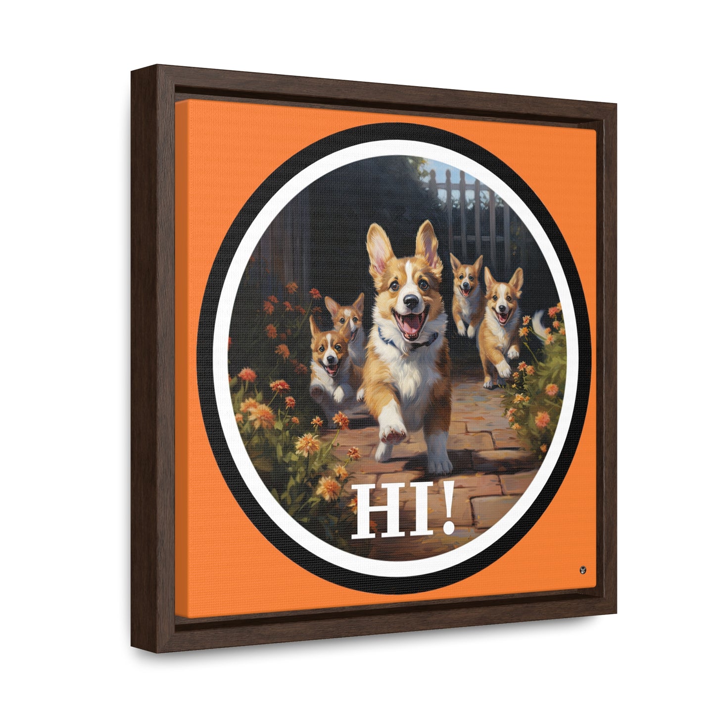 Hi! - Framed on Canvas