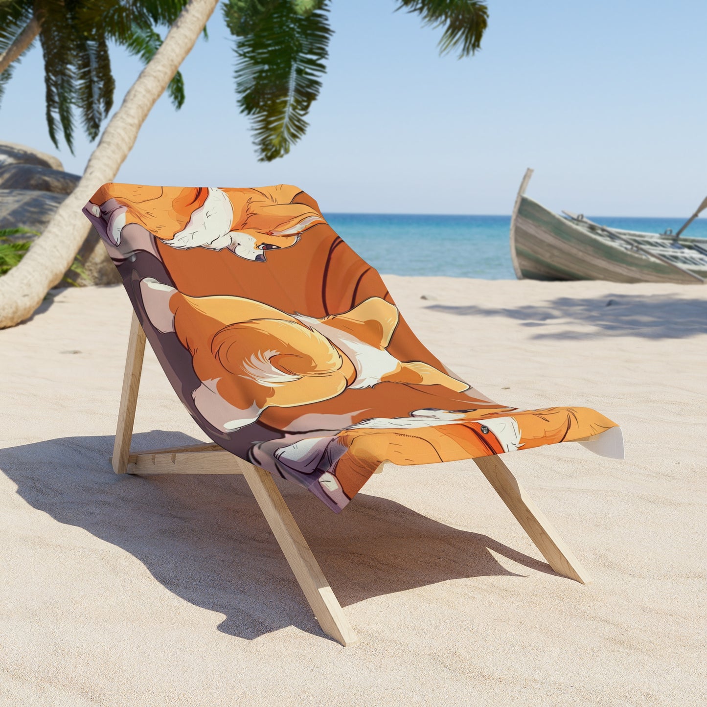 Serviette de plage Rigolade et Barbouillage