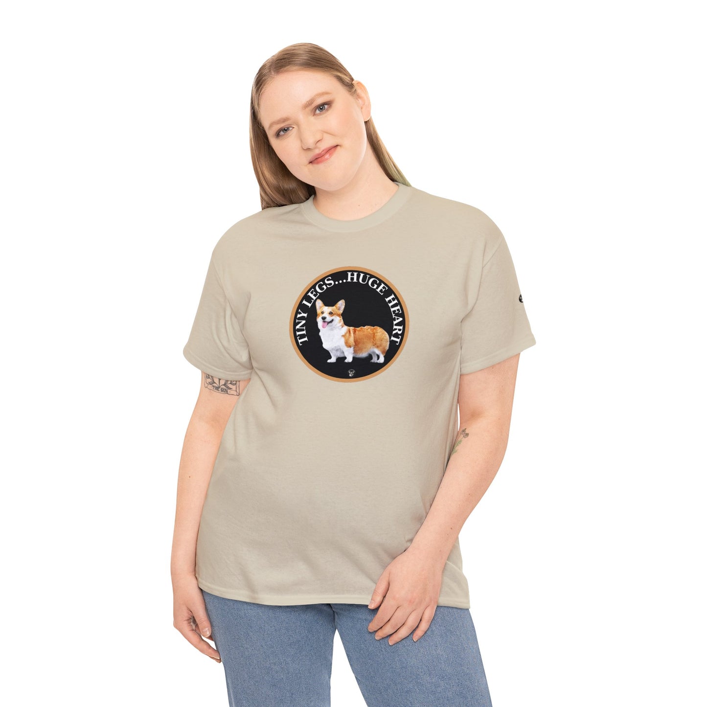 Tiny Legs...Huge Heart - Unisex Heavy Cotton Tee