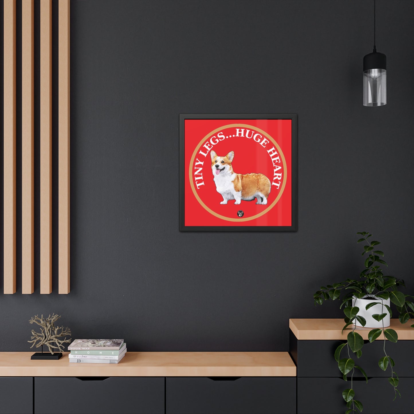 Tiny Legs...Huge Heart - Framed Print