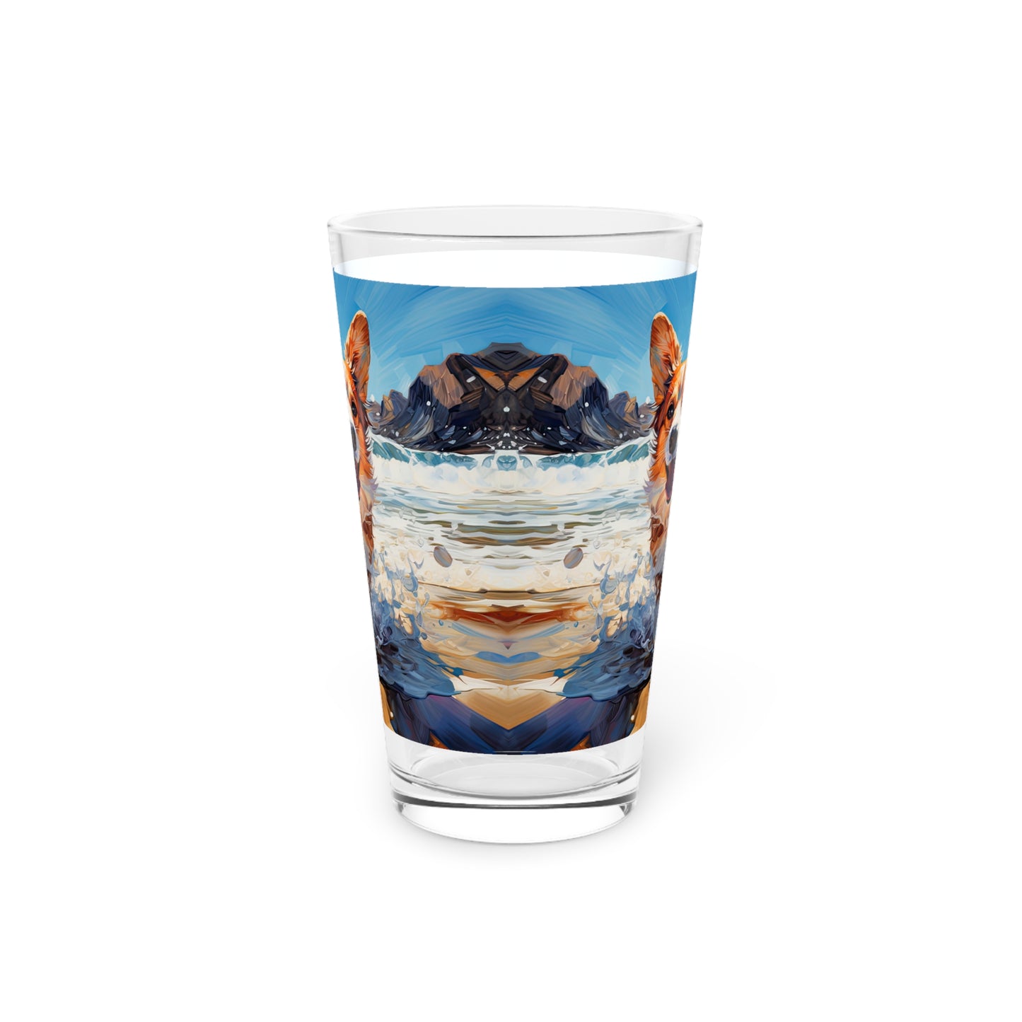 Coastal Corgi - Pint Glass