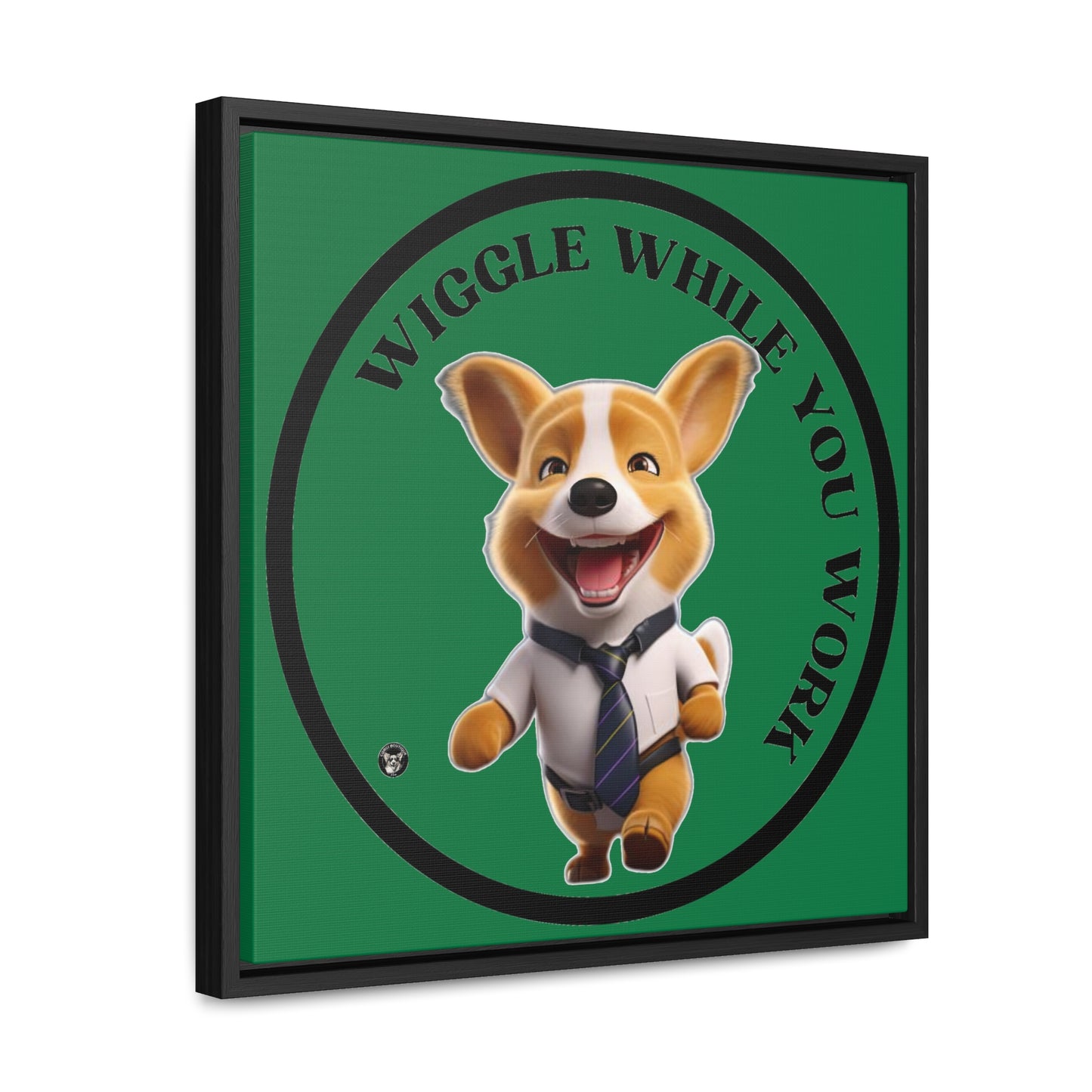 Wiggle While You Work - Framed on Canvas