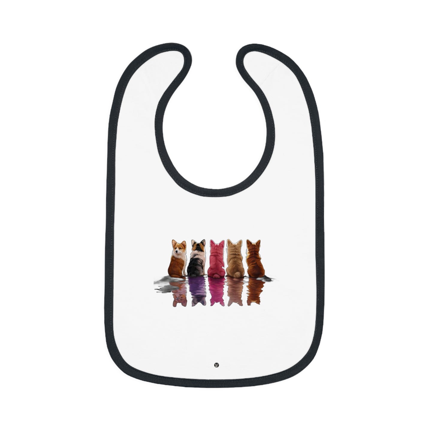 Corgi Reflection - Baby Bib