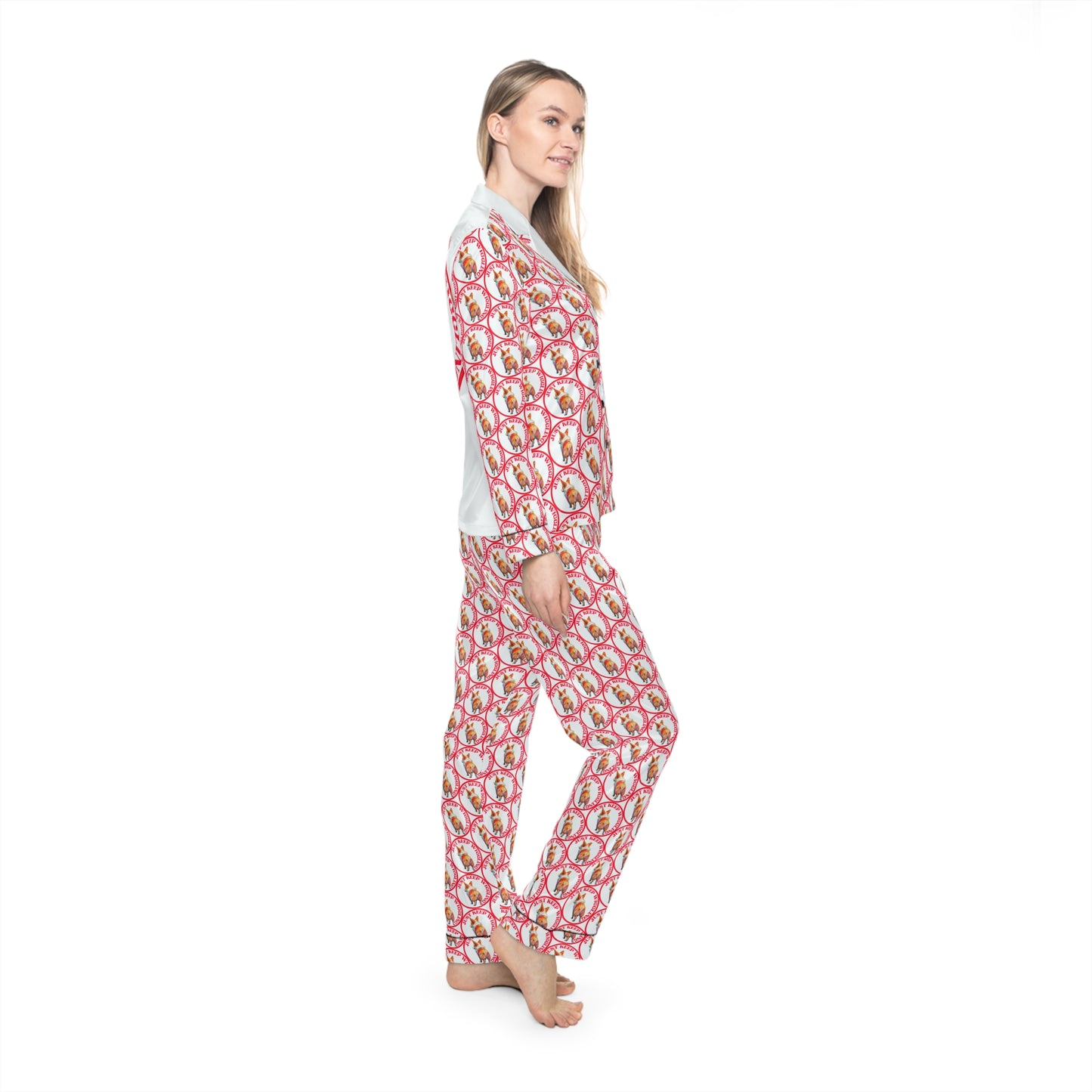 Just Keep Wiggling Silky Pajamas