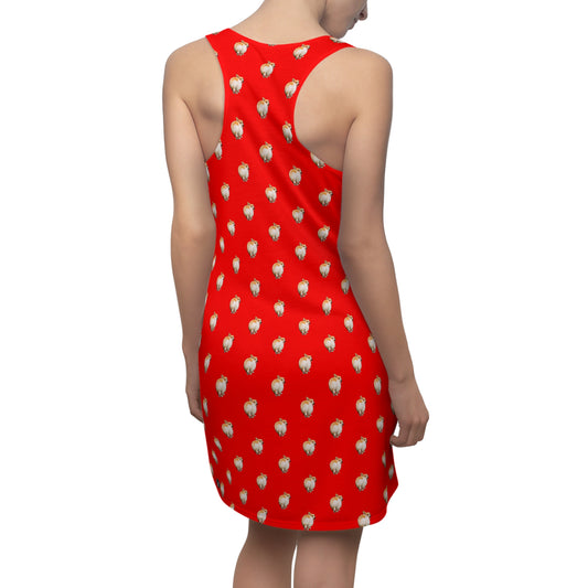 Baby Got Back - Corgi Butt Strut Racerback Sundress - Red Casual Dress