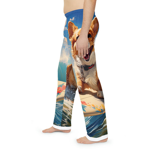 Cowabunga Corgi - Men's Pajama Pants