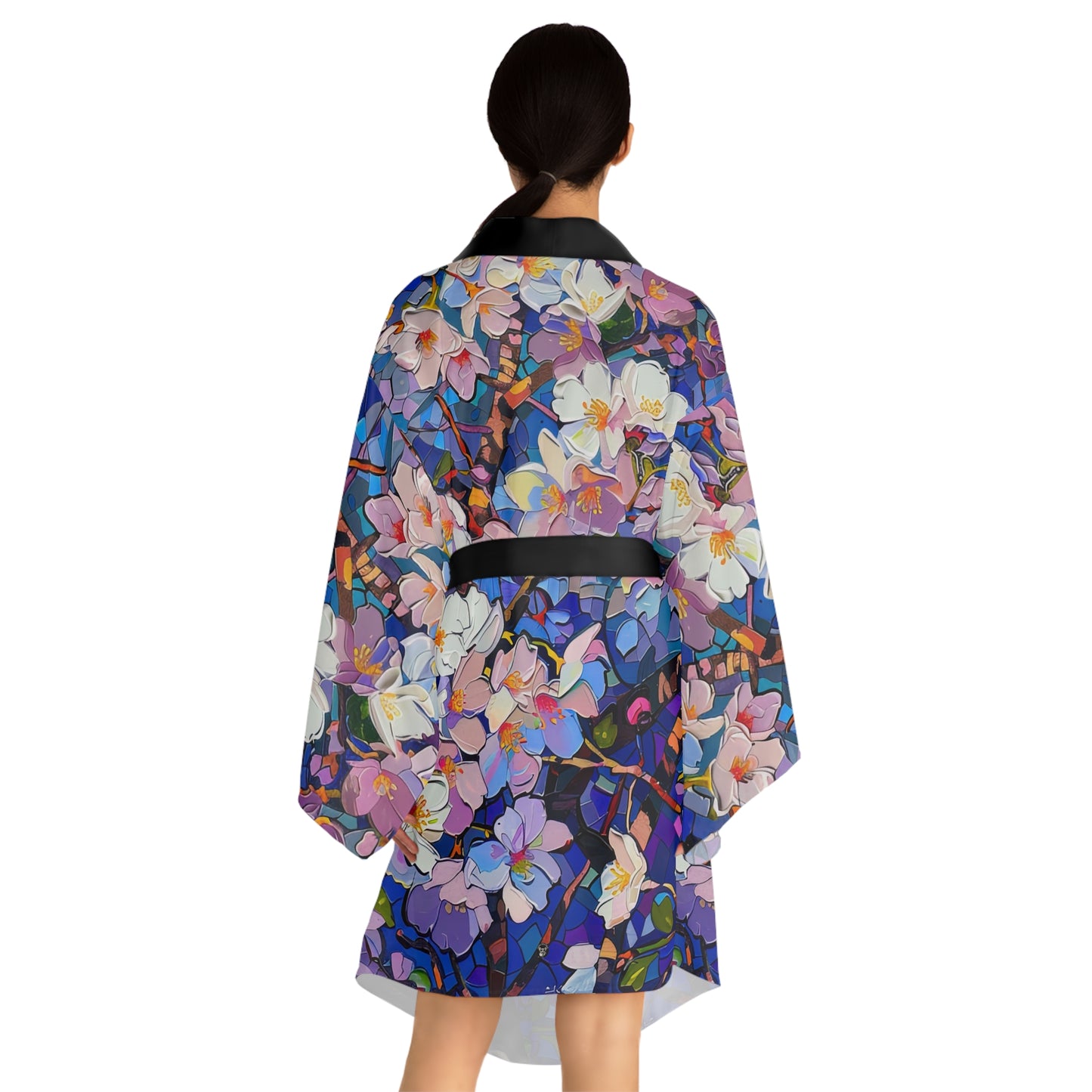 Floral Zendog - Kimono Robe