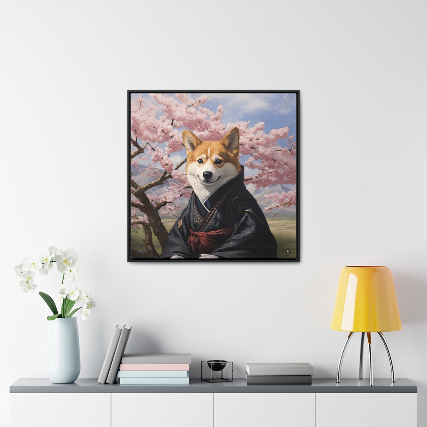 Zendog - Framed on Canvas