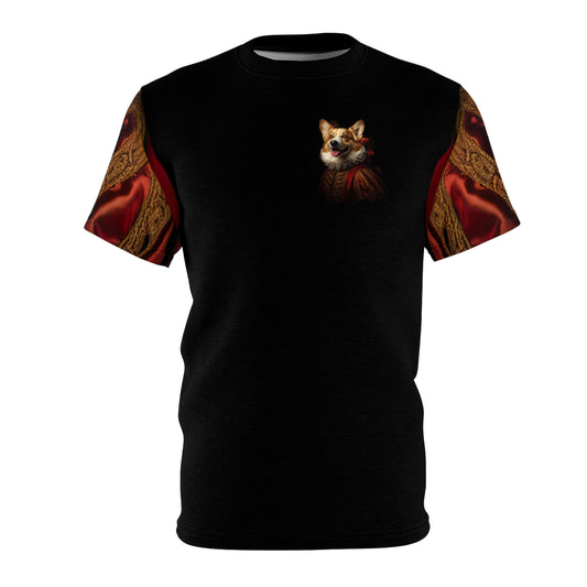 Renaissance Corgi Artistic Regal Portrait Bold Fashion Tee - Honoring Corgi History